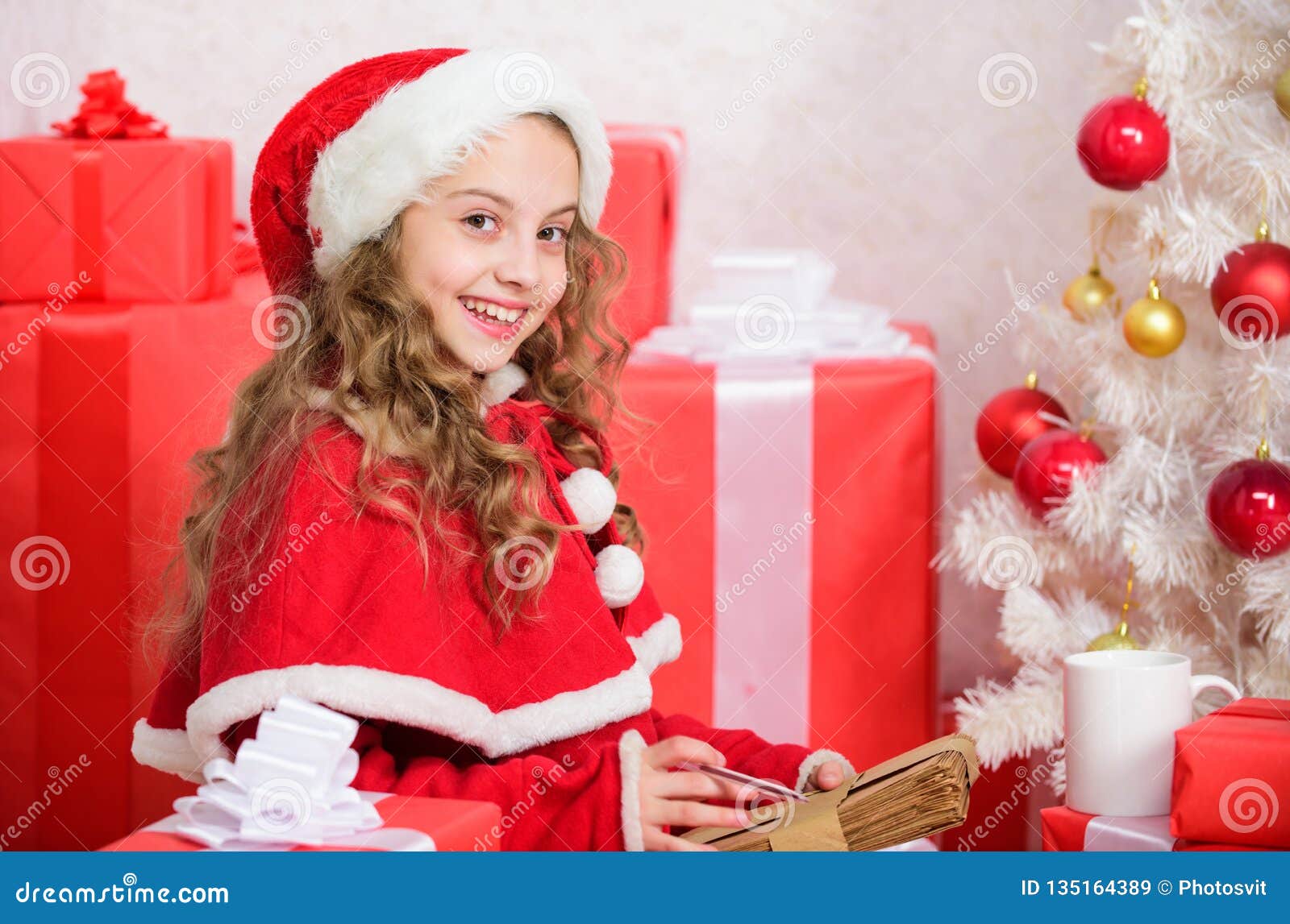 Christmas Ornament Santa Claus Holding Small Tree