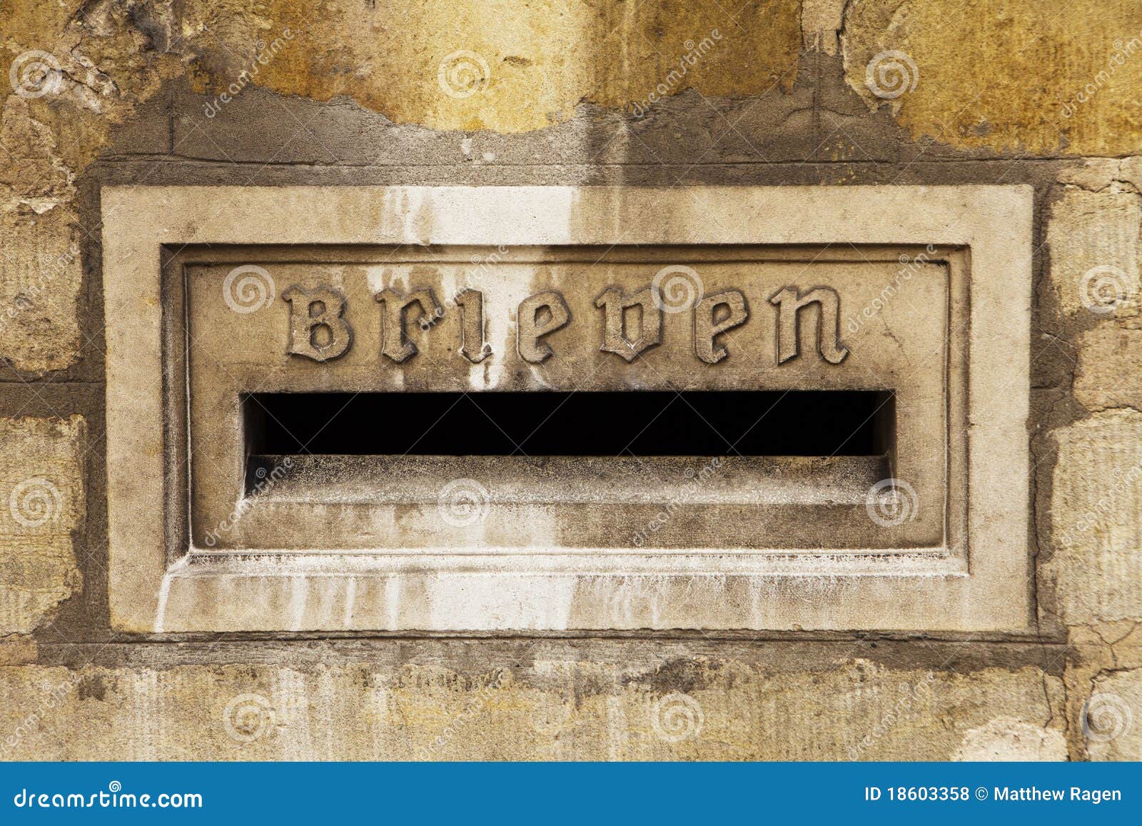 Letter Slot stock photo. Image of architectural, bruges 18603358