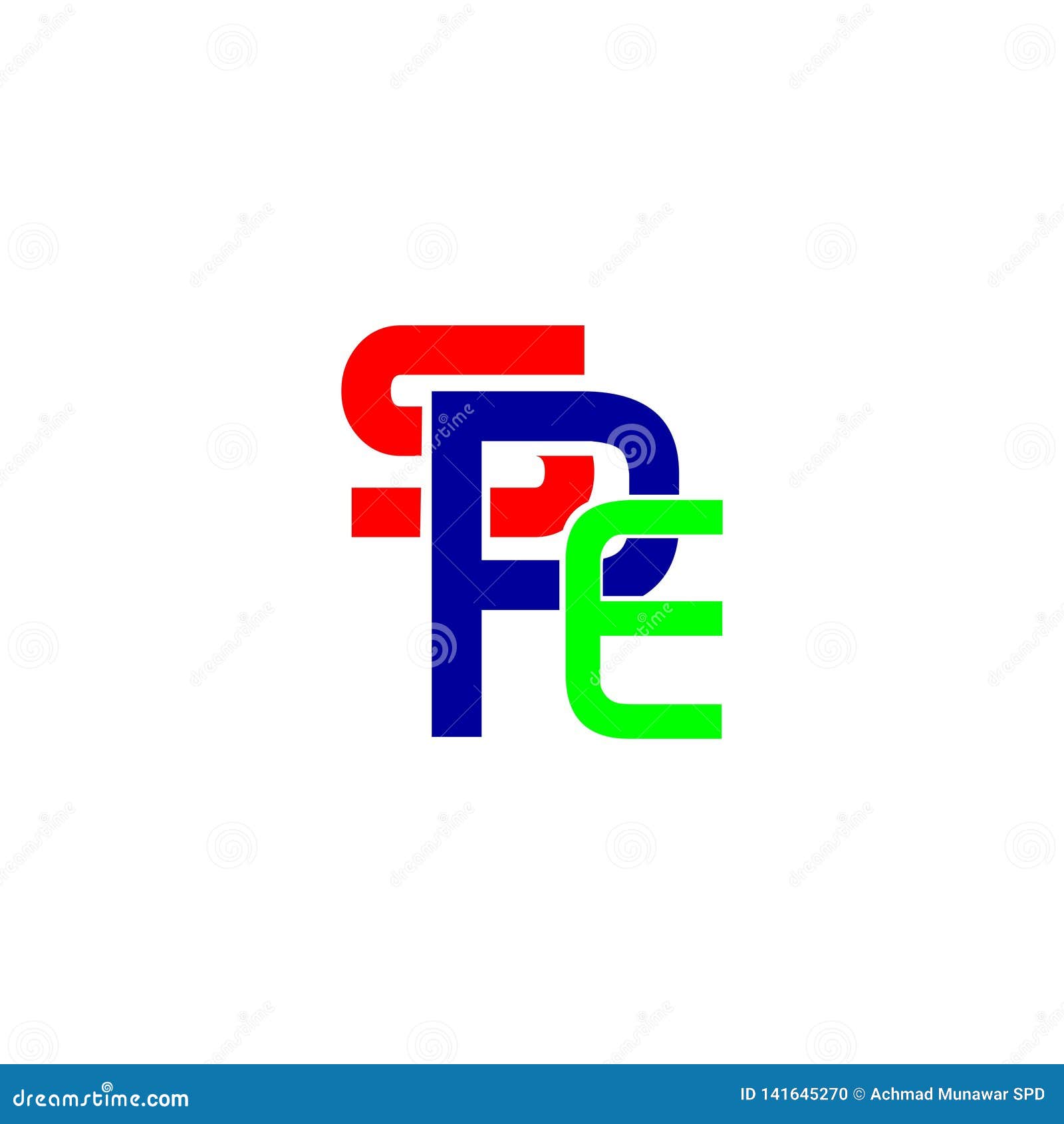letter spe for company  logo branding letter 