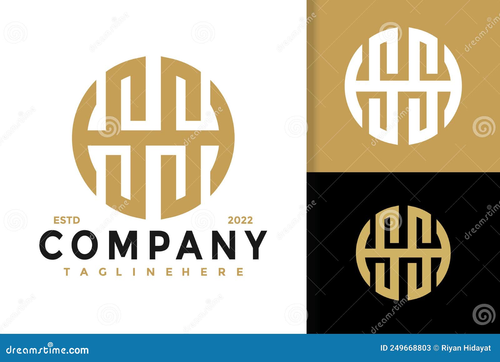 letter ss or hs company modern logo    template