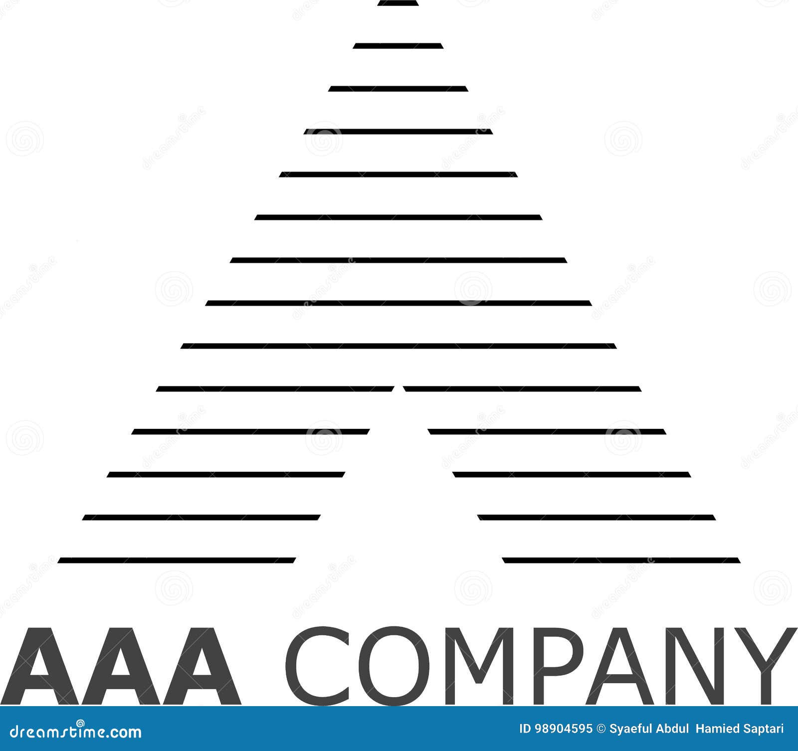 Letter a Striped Logo stock vector. Illustration of construction - 98904595