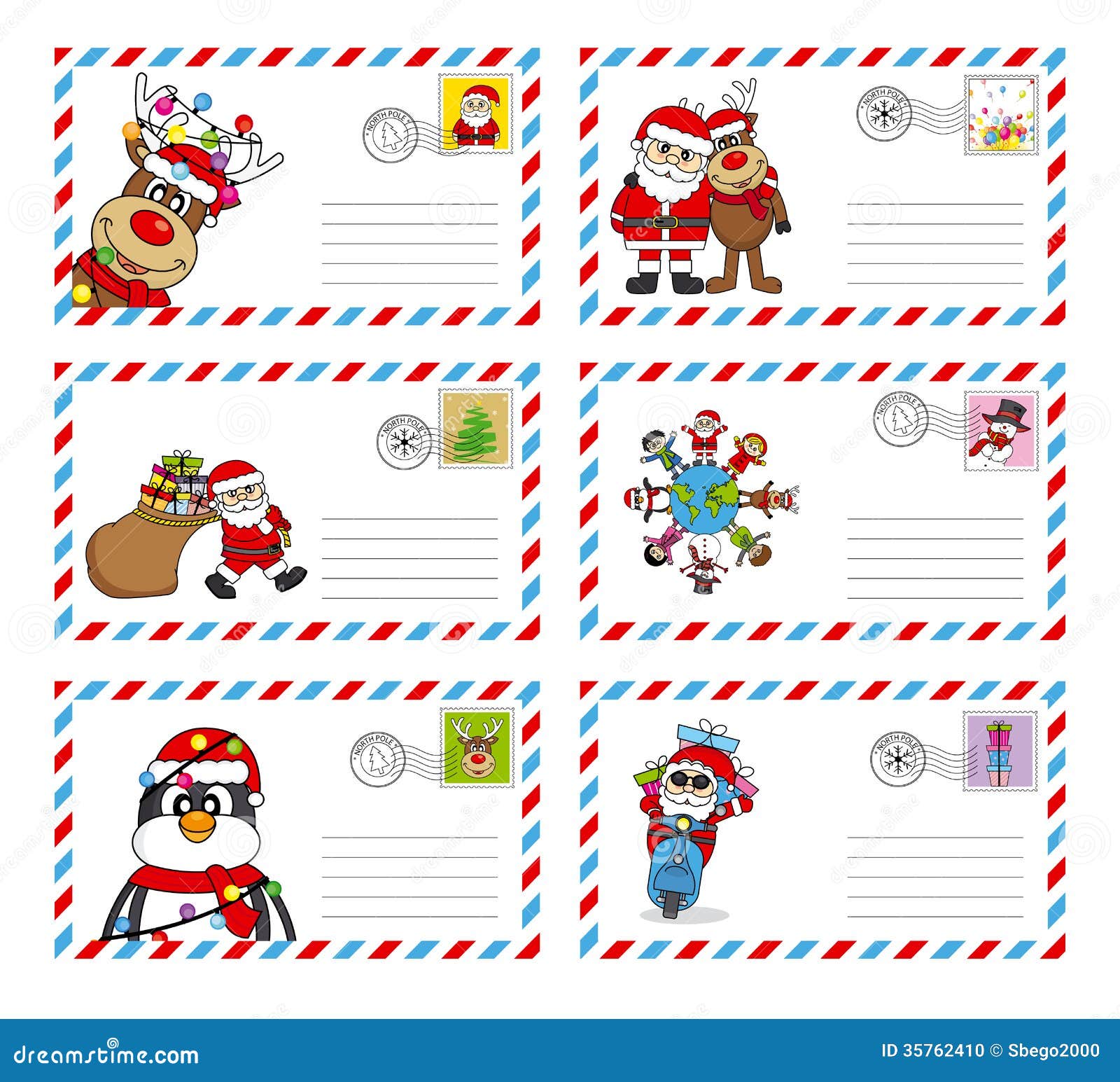 Letter To Santa Claus Stock Photo - Image: 35762410