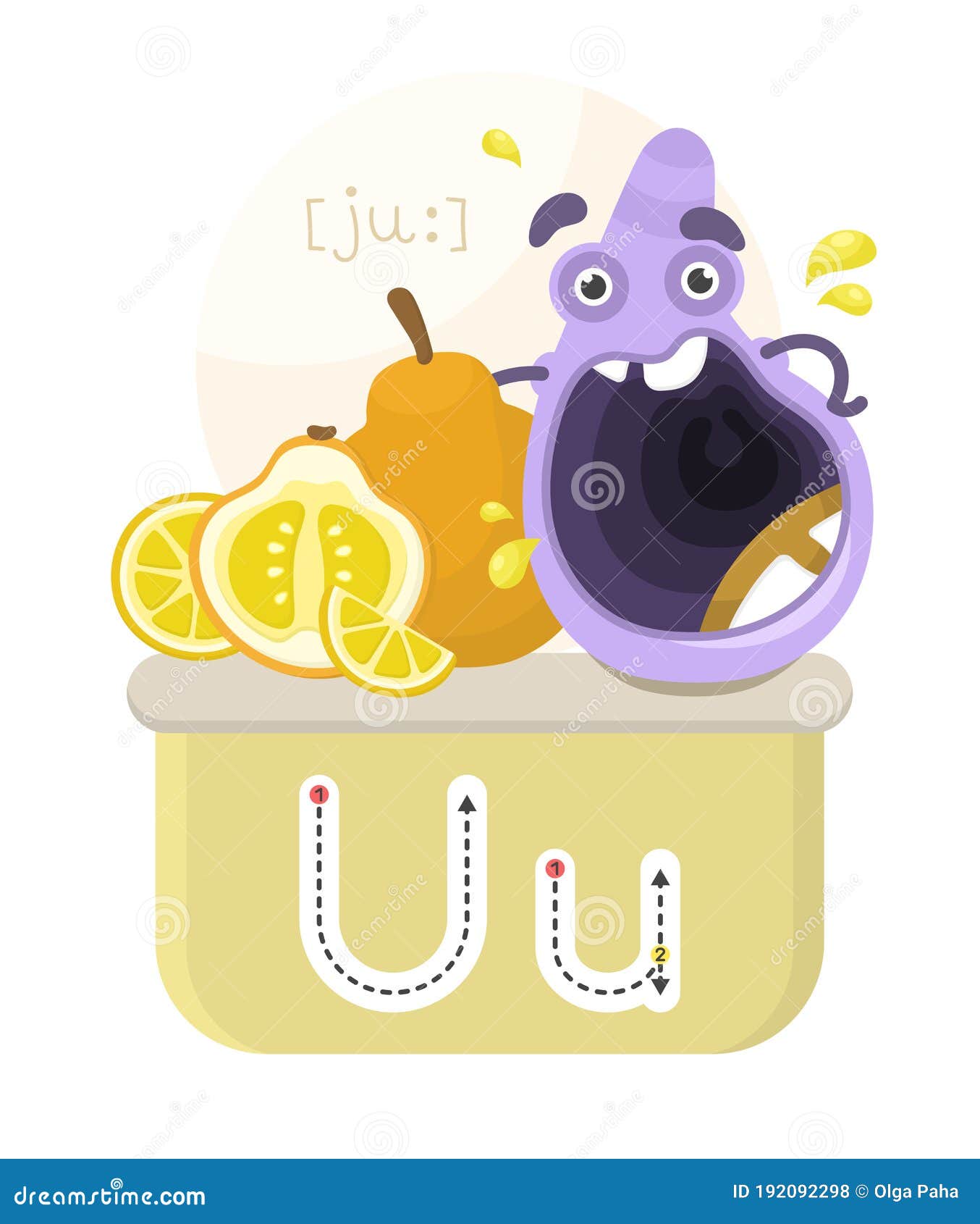 Letter U and character two stock vector. Illustration of orthographic - 192092298 Letter U and character two stock vector. Illustration of orthographic - 192092298