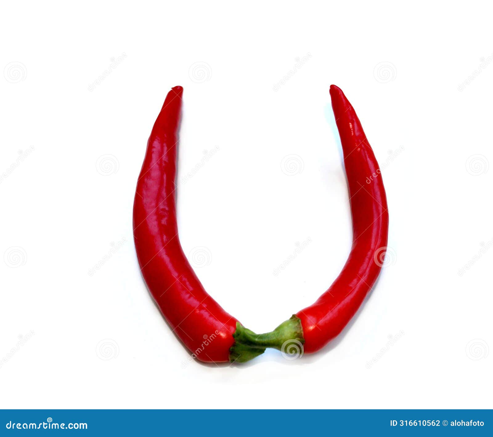 letter u from green red chili pepper letter for recipe, cook book