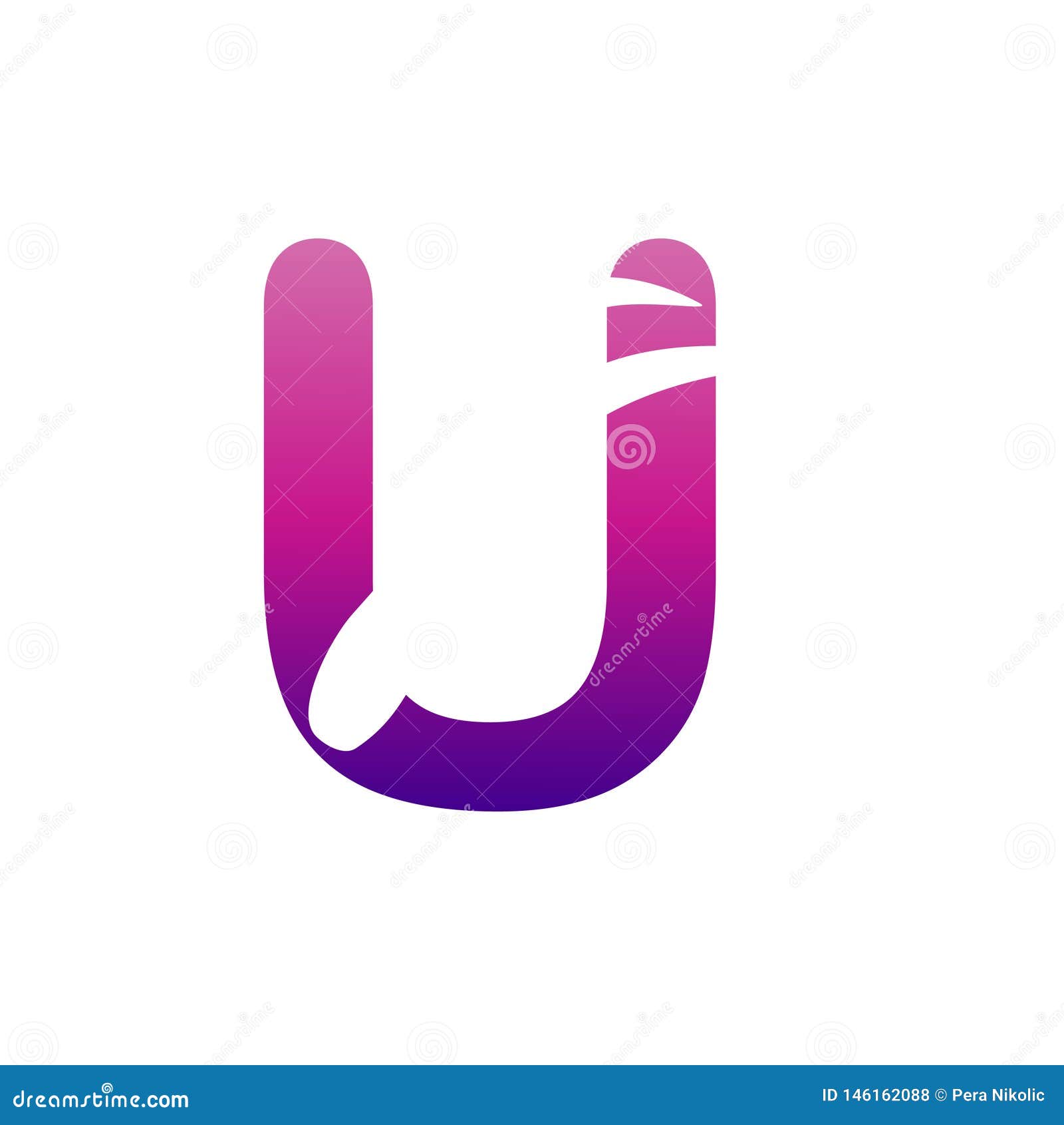 Letter U logo design. stock vector. Illustration of collection - 146162088