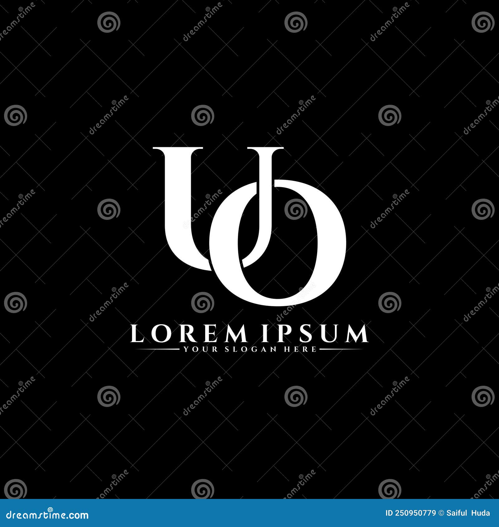 Letter UO Simple Monogram Logo Icon Design. Stock Vector - Illustration ...