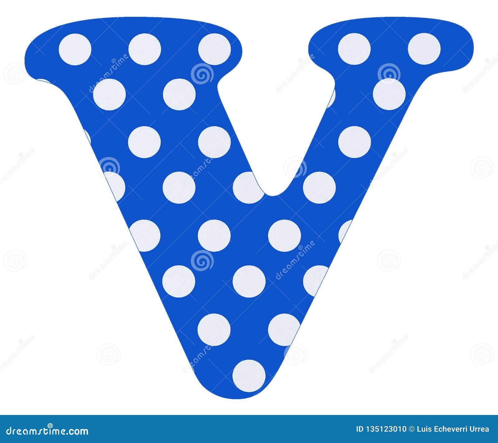 Letter V White Circles On Blue Background Top View Stock Illustration Illustration Of Isolated Numbers