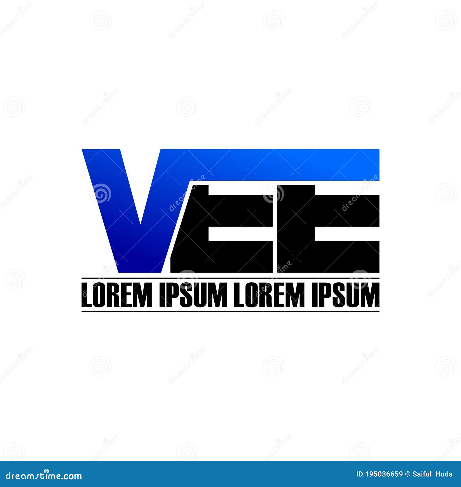 letter vee simple monogram logo icon .