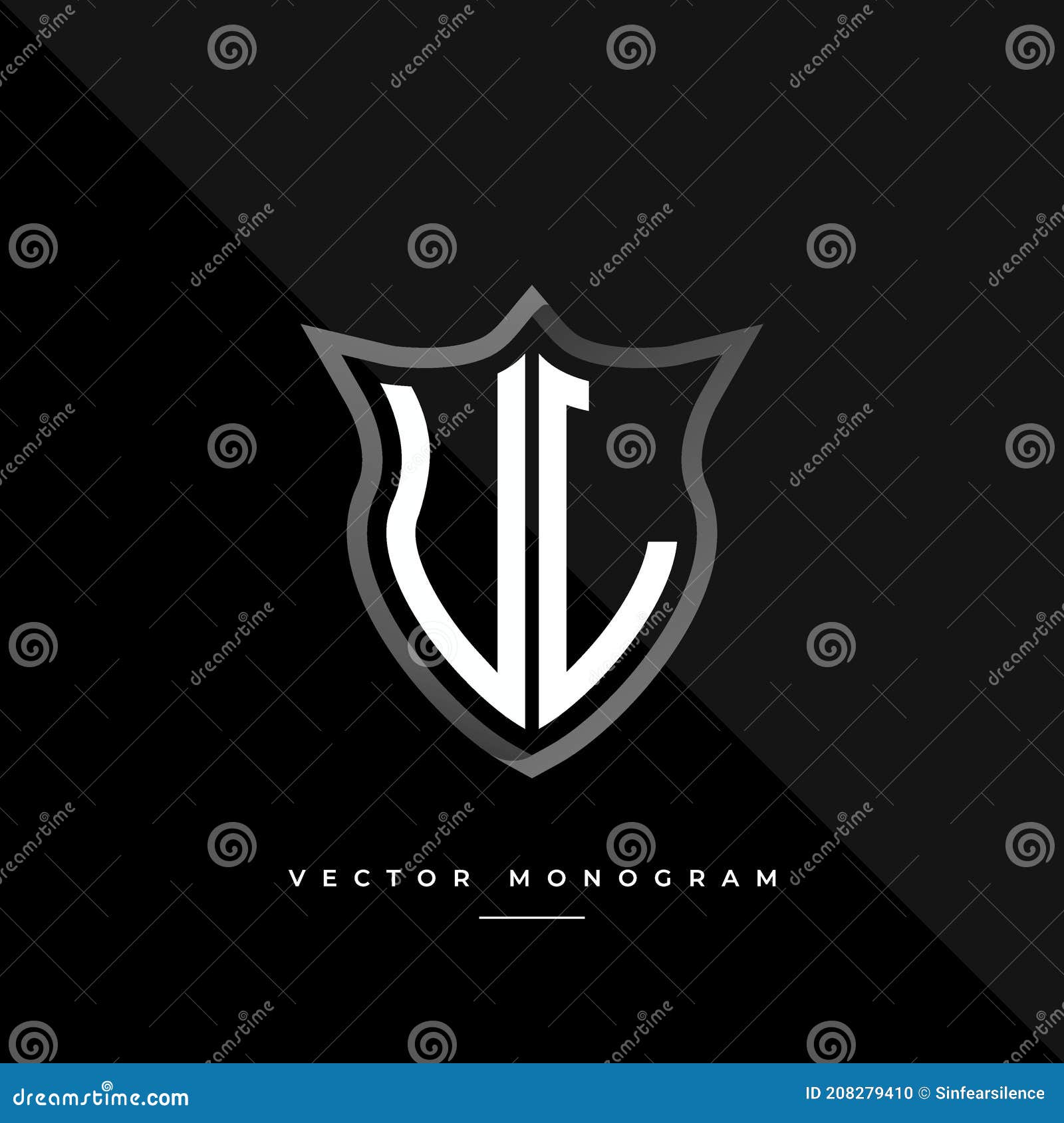 Premium Vector  Letter lv vl monogram logo design unique modern