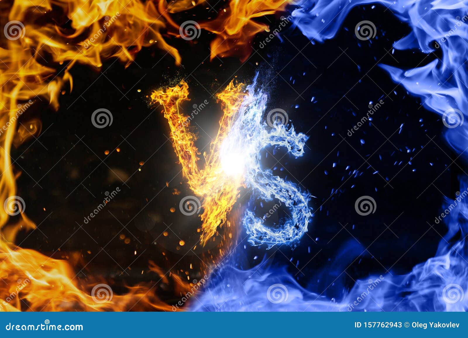 Blue Fire Background Stock Illustrations RoyaltyFree Vector Graphics   Clip Art  iStock