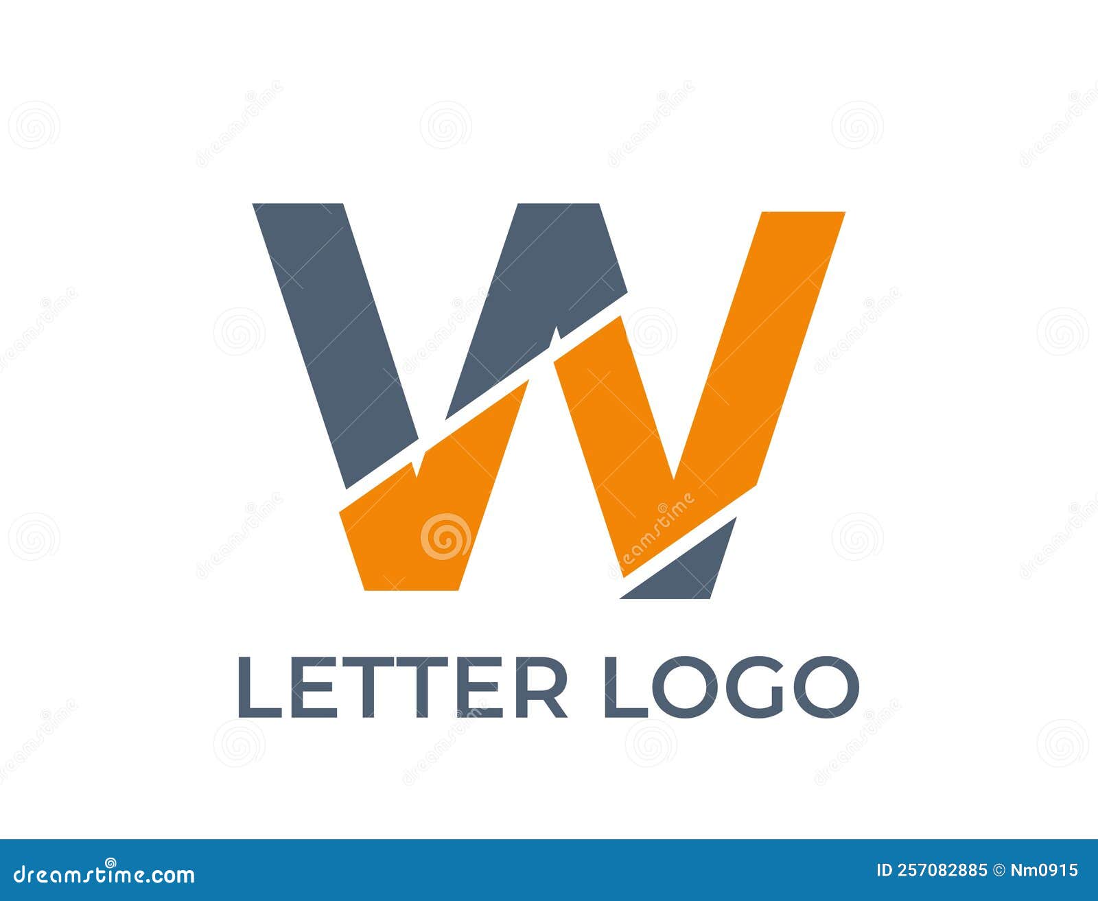 Letter W Logo Design. Alphabet Brand Identity Logotype Stock Vector