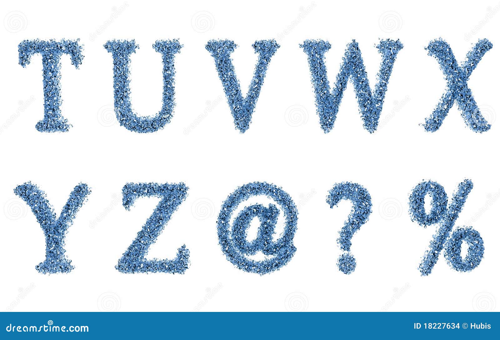 Letter Water Drops Alphabet Part 3 Stock Illustration Illustration of