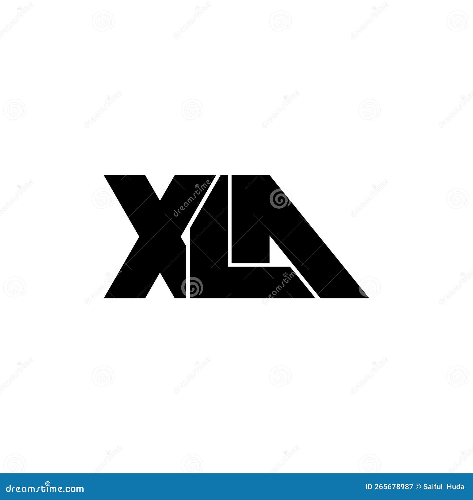 Letter XLA Simple Monogram Logo Icon Design. Stock Vector