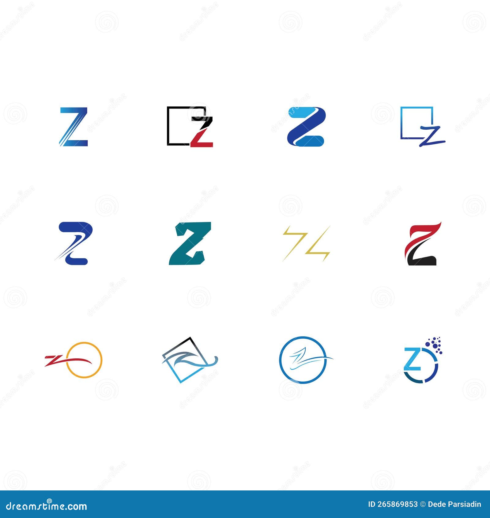 Letter Z Business Corporate Abstract Unity Vector Logo Design Template