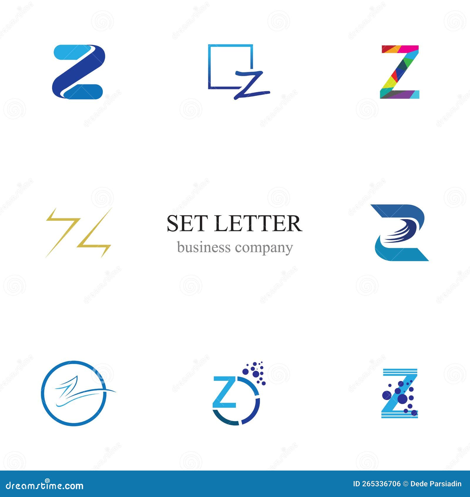 Letter Z Business Corporate Abstract Unity Vector Logo Design Template
