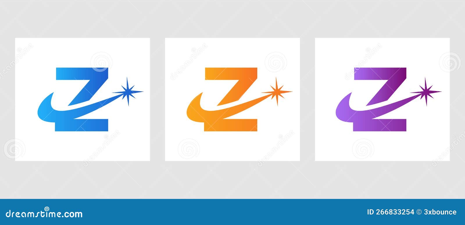 Letter Z Spark Logo Design Vector Stock Vector Illustration of ornate, monogram 266833254
