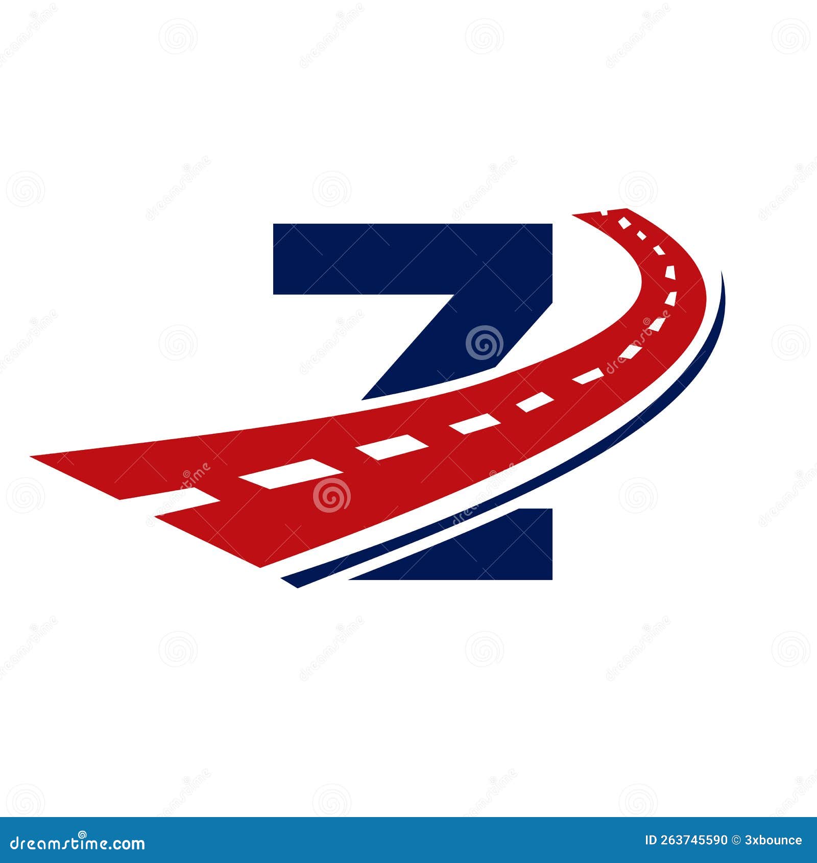 letter z transport logo. z letter road logo  transportation sign 