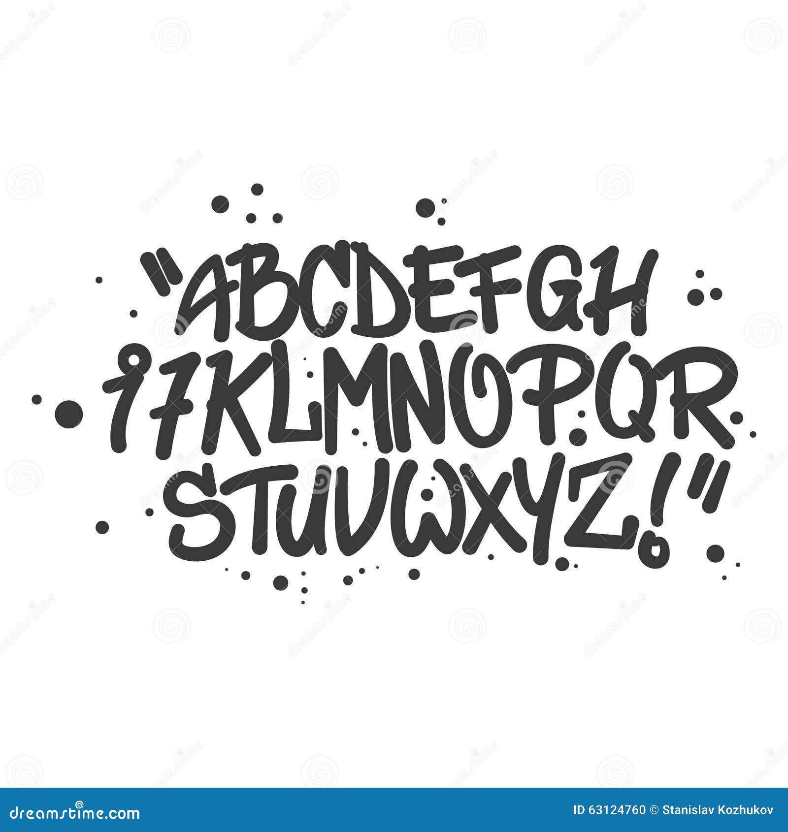 Lettere Di Alfabeto Di Stile Dei Graffiti Illustrazione Di Stock Illustrazione Di Carattere Alfabeto