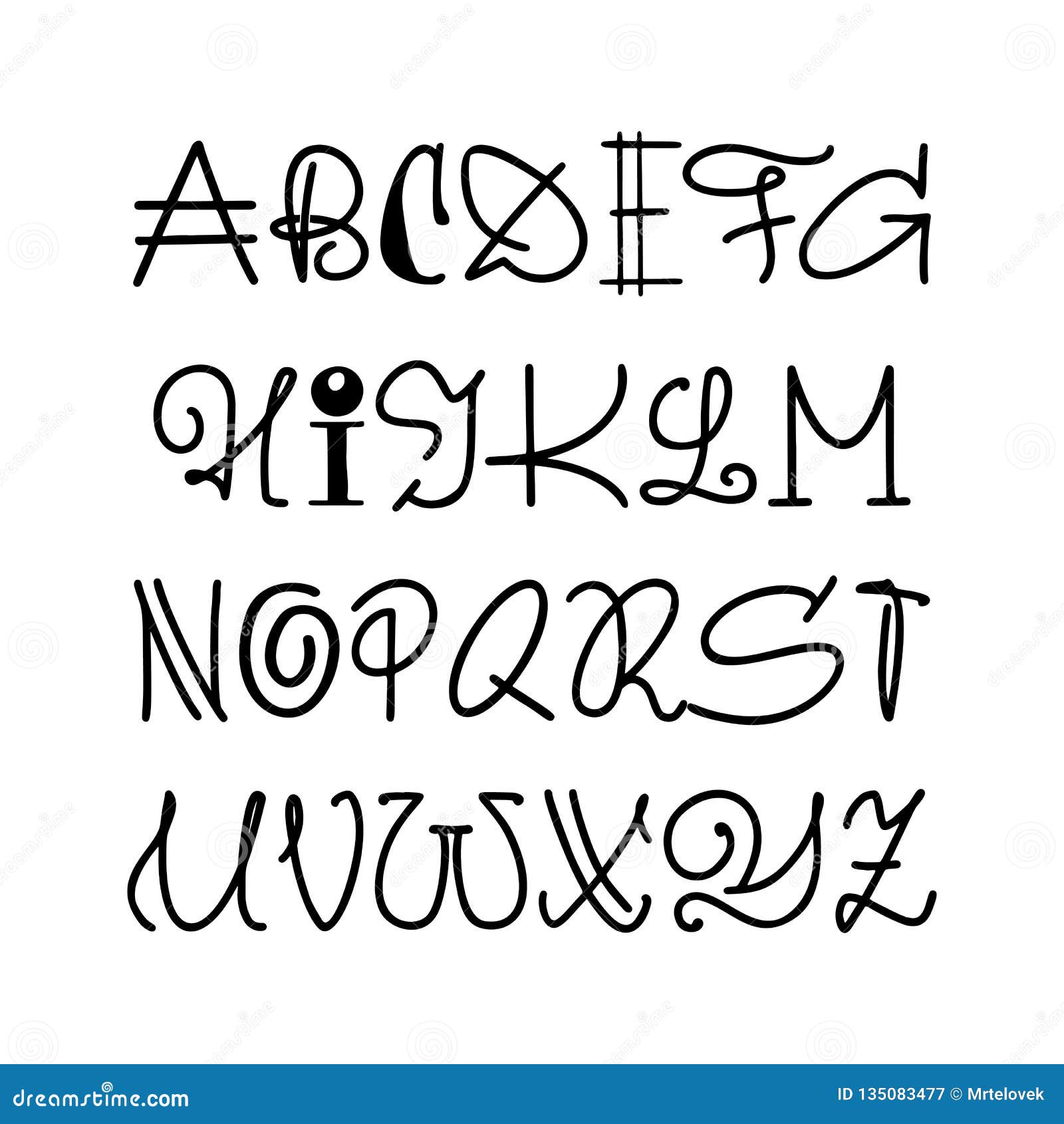 Sticker Font - Handmadefont