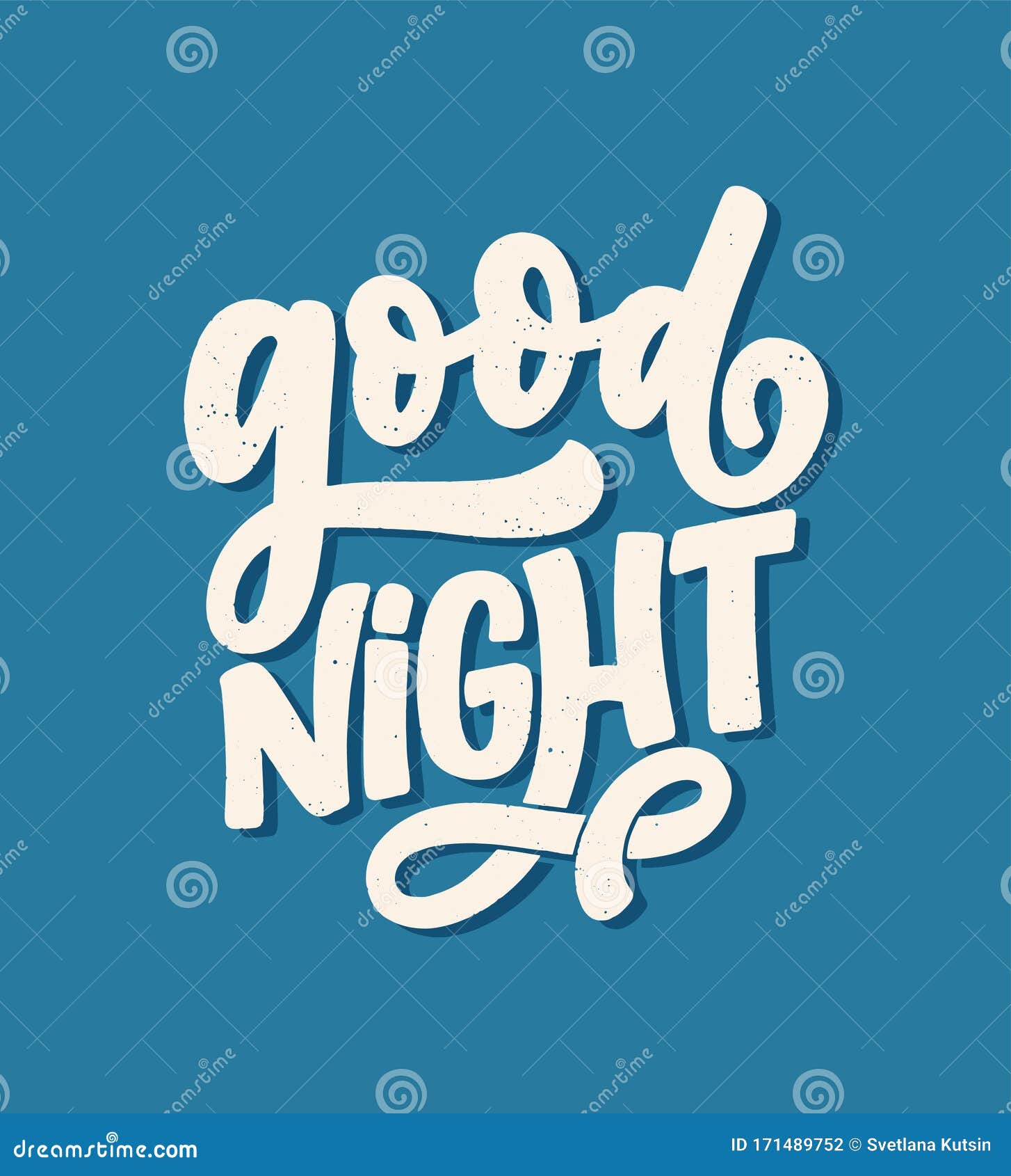 Lettering Slogan about Sleep and Good Night. Vector Illustration Design ...