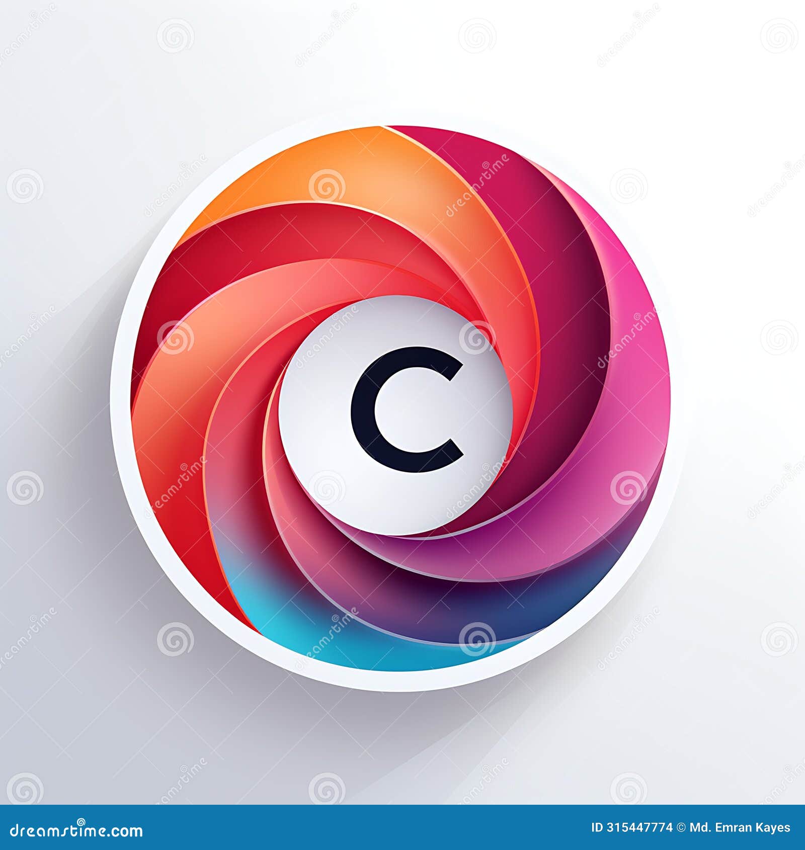 lettermark of letter c, company logo