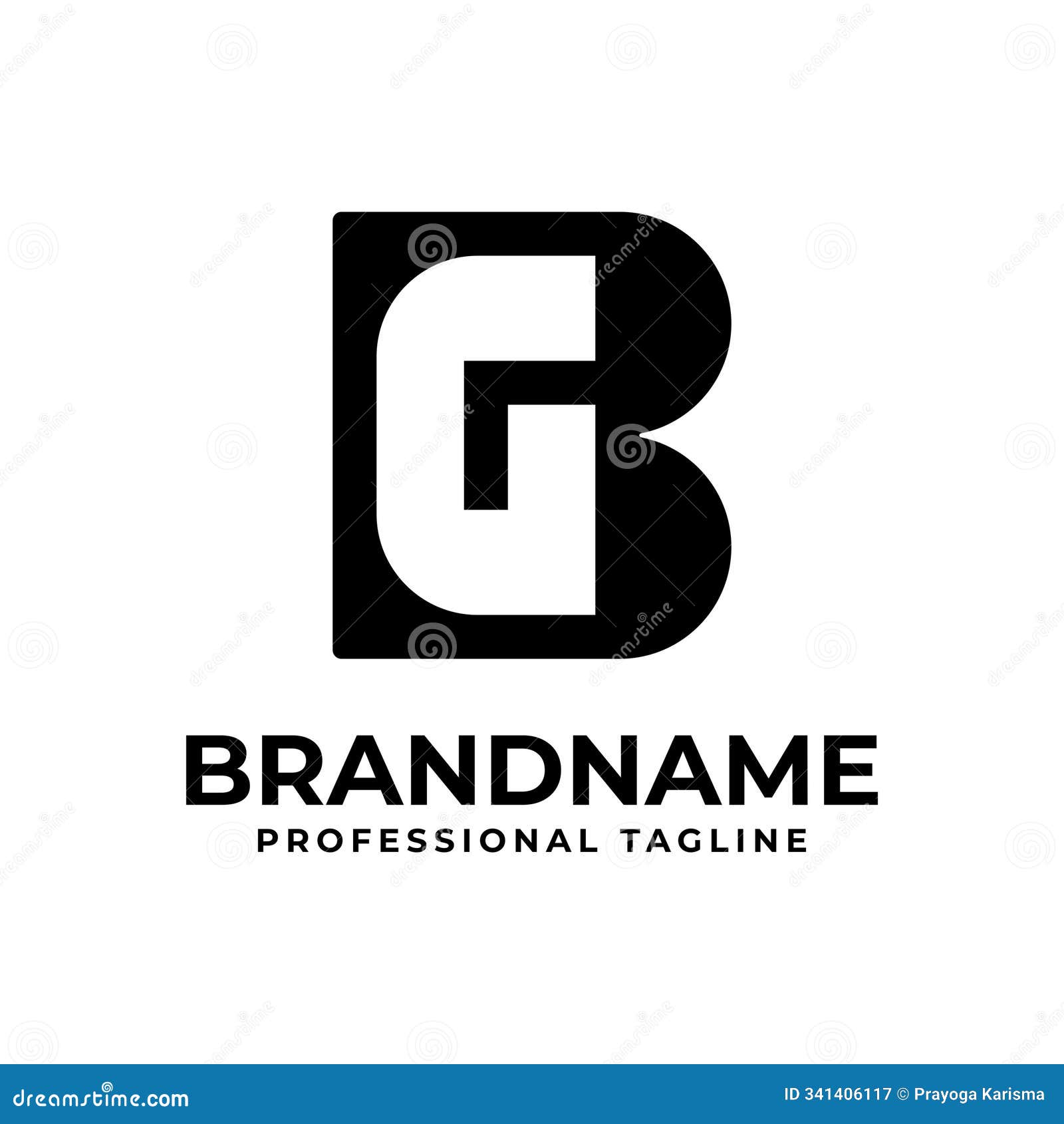 letters bg monogram logo, suitable for any business with gb or bg initials