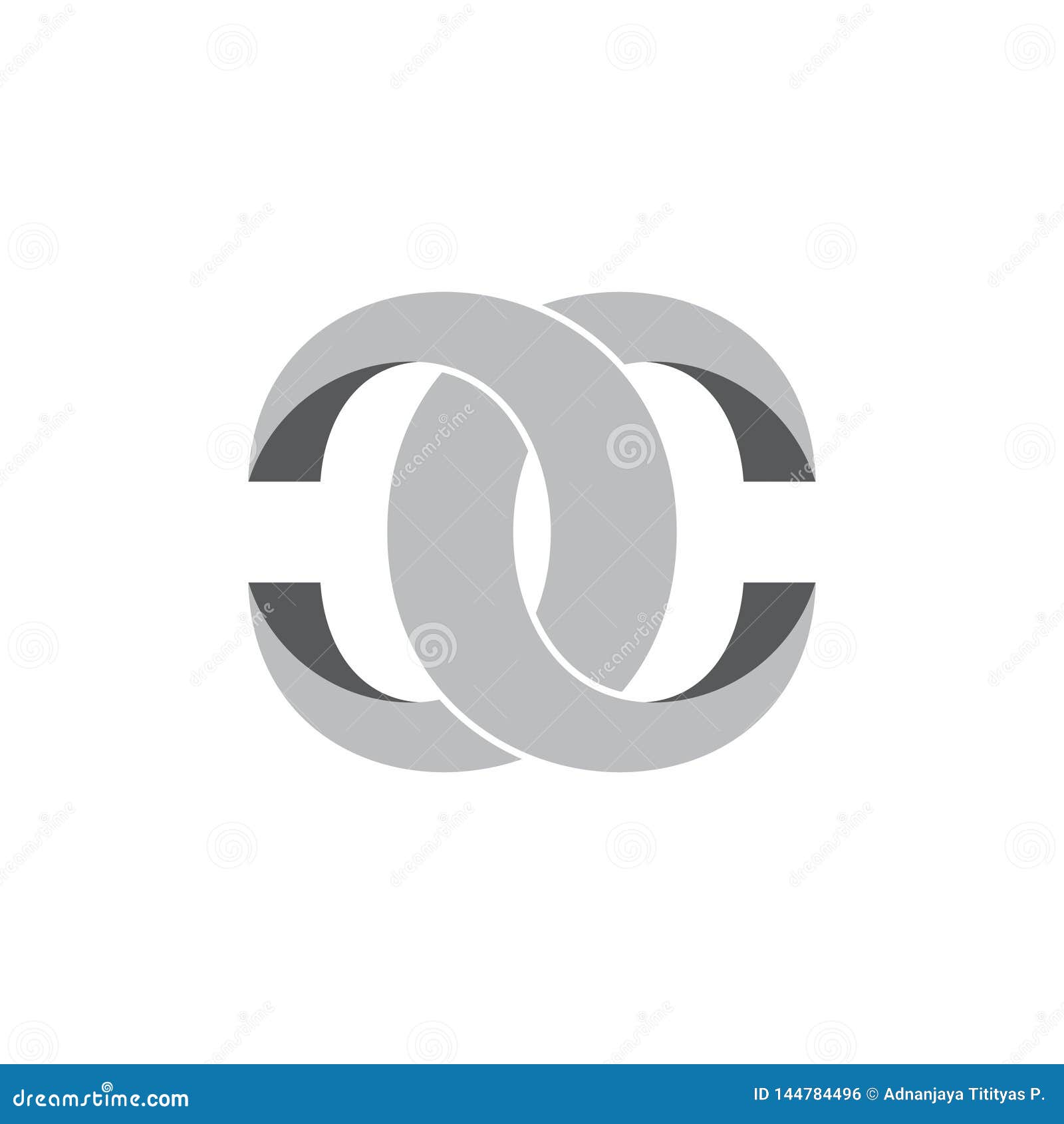 Letters Cc 3d Ring Design Logo Vector Stock Vector Illustration of