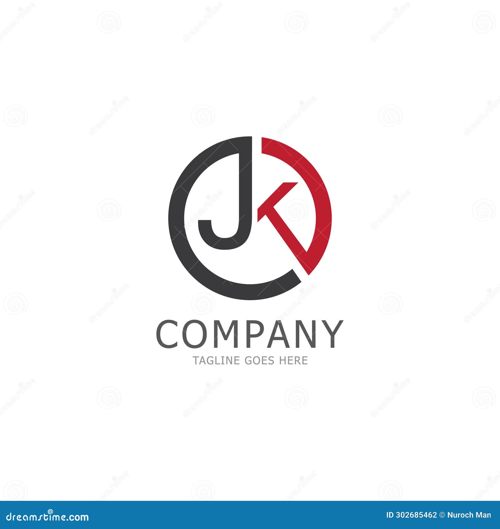 Letters Logo Jk Kj J and K Icon Vector Stock Vector Illustration of modern, initial 302685462