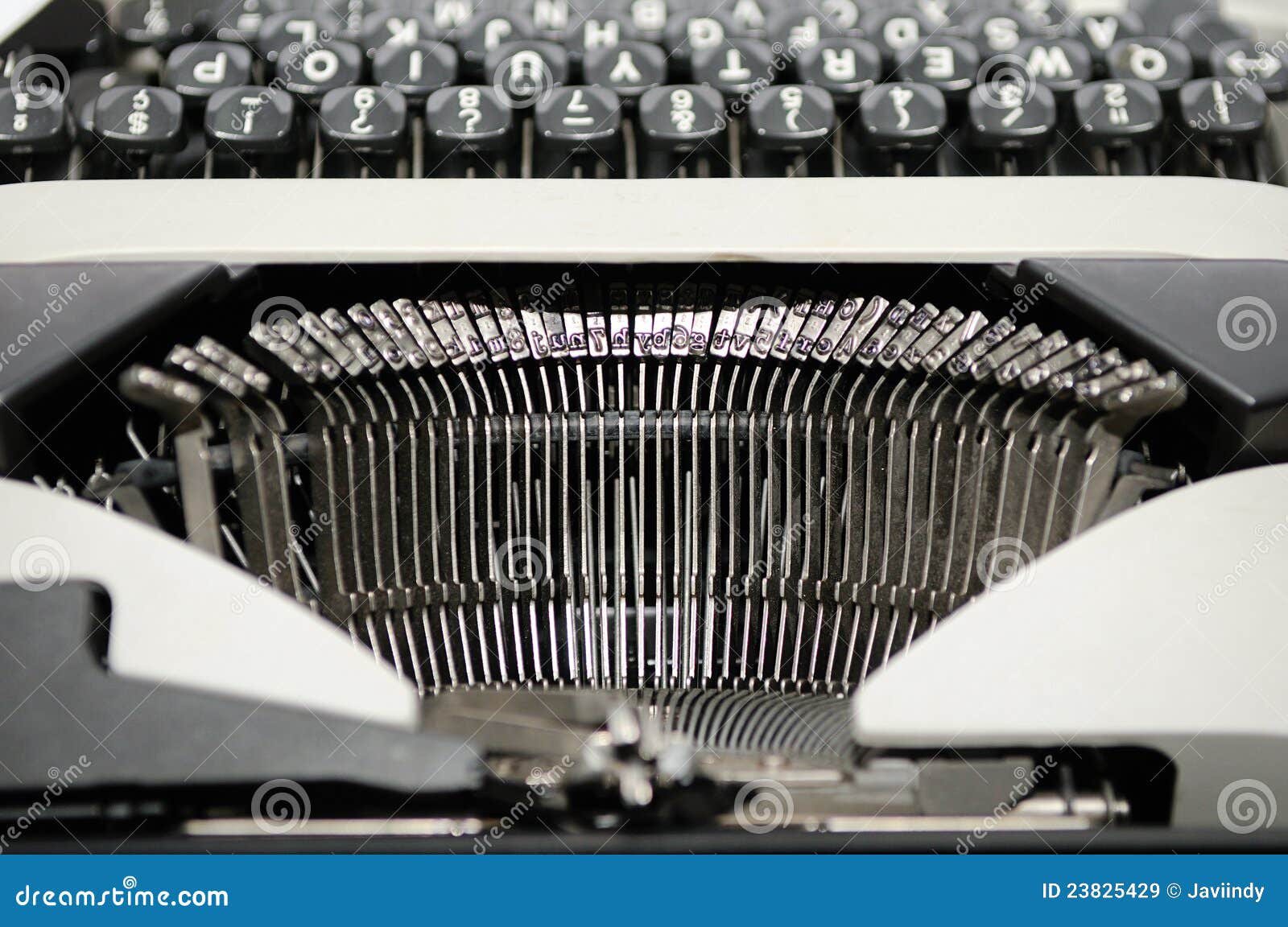 Letters on an Old Typewriter. Stock Image Image of grungy, gray 23825429