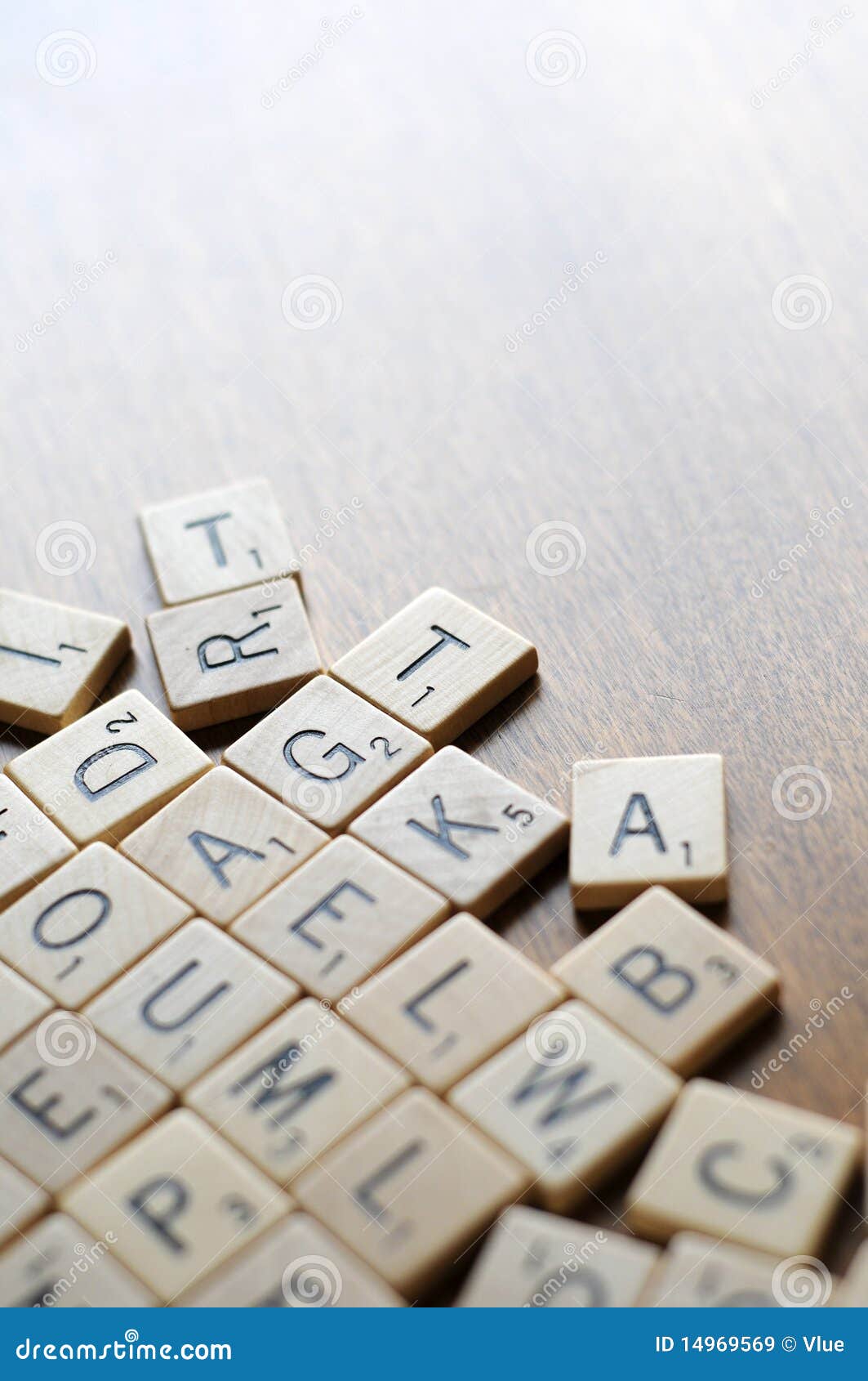 letters on table