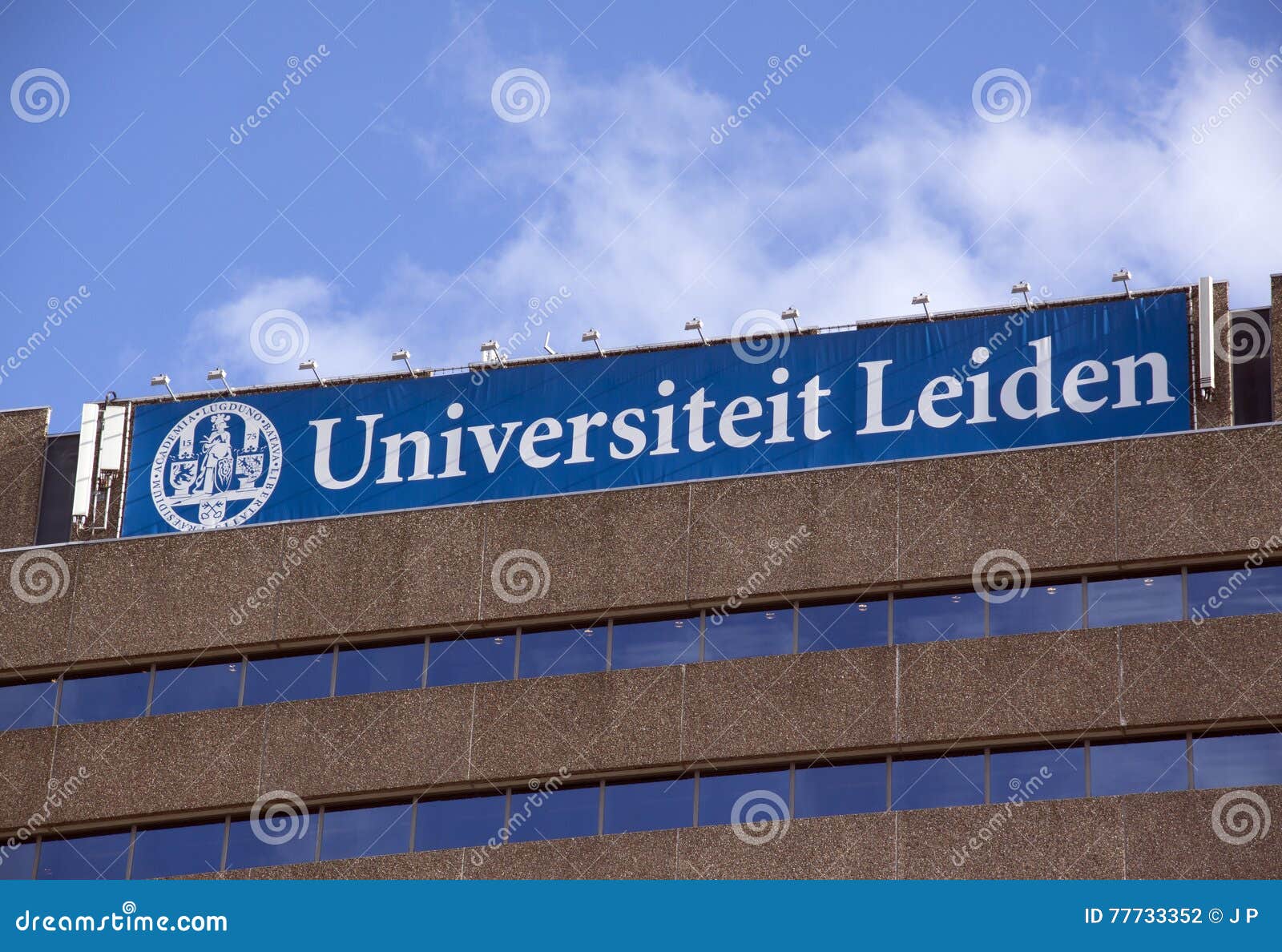 Letters Universiteit Leiden on a Building Editorial Photography - Image ...