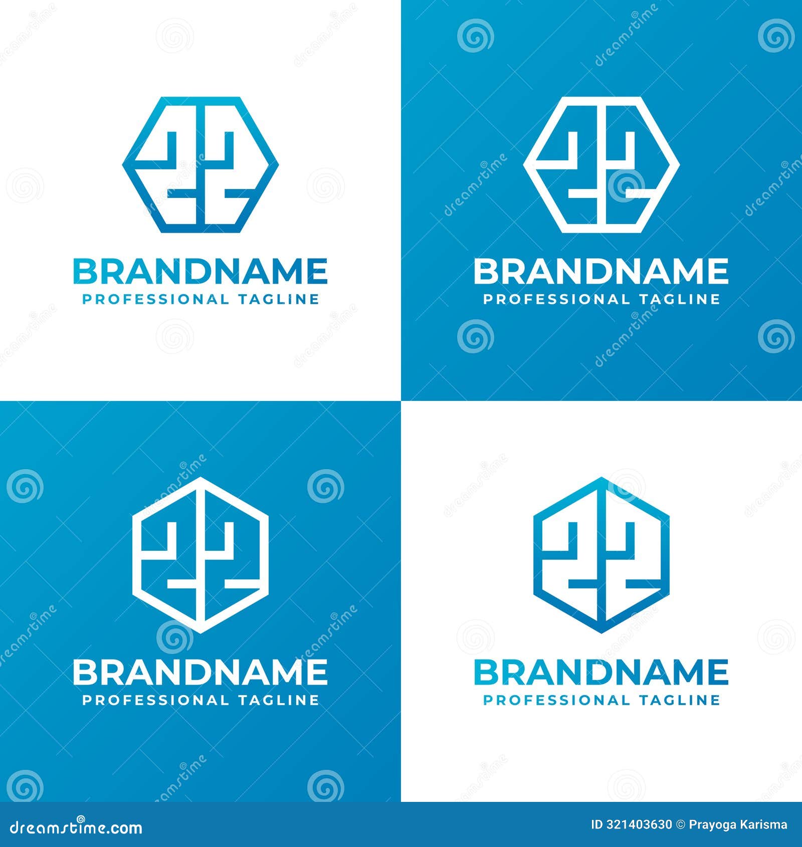 letters zz hexagon logo set, suitable for business with zz initials