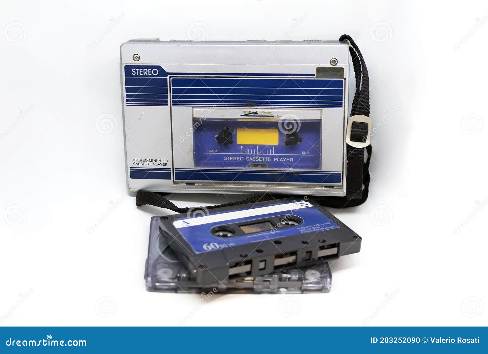 Lettore Di Cassette Audio Stereo Portatile Fotografia Stock - Immagine di  compatto, obsoleto: 203252090