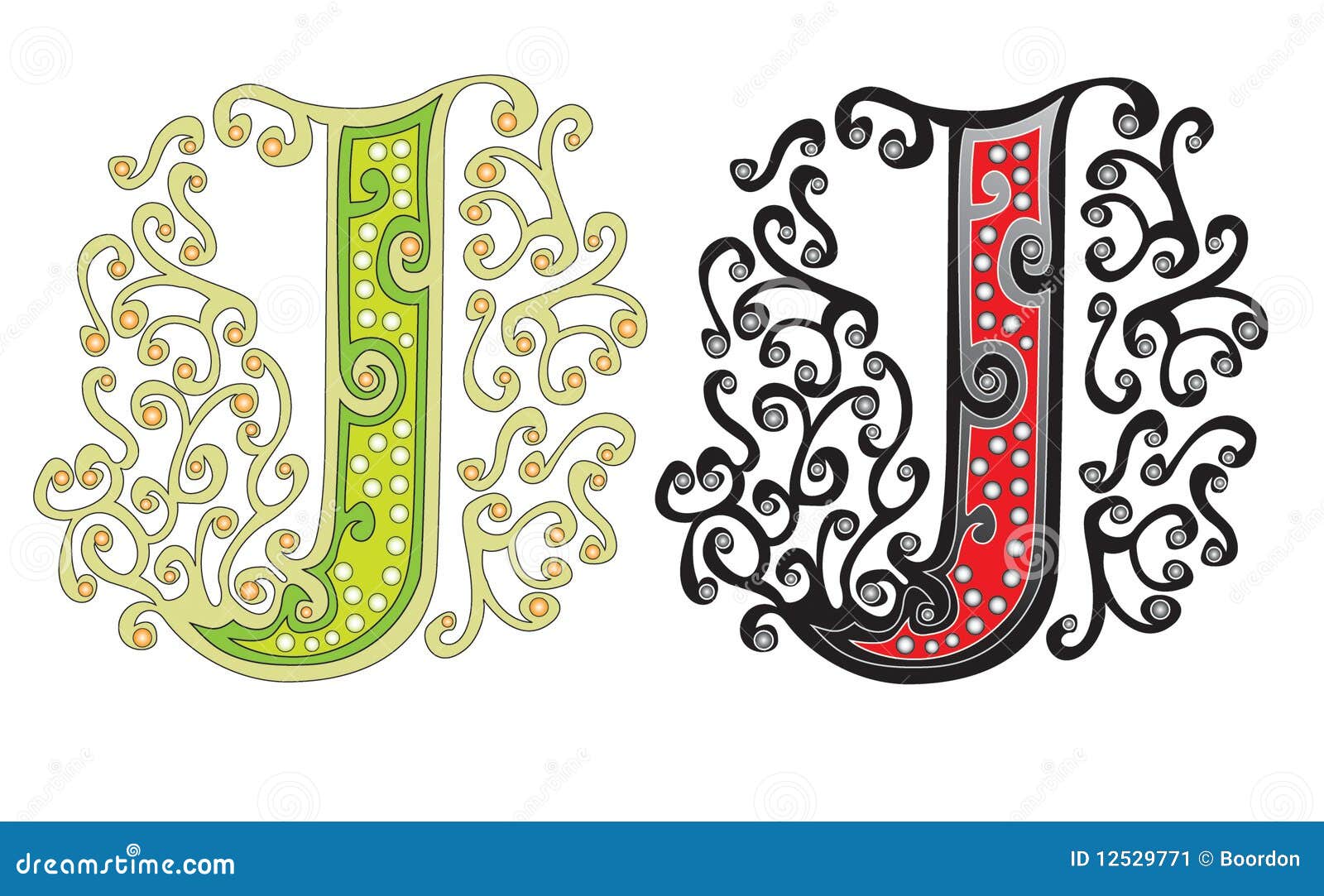 Lettre J Illustration De Vecteur Illustration Du Tatouage Lettre J Illustration De Vecteur Illustration Du Tatouage