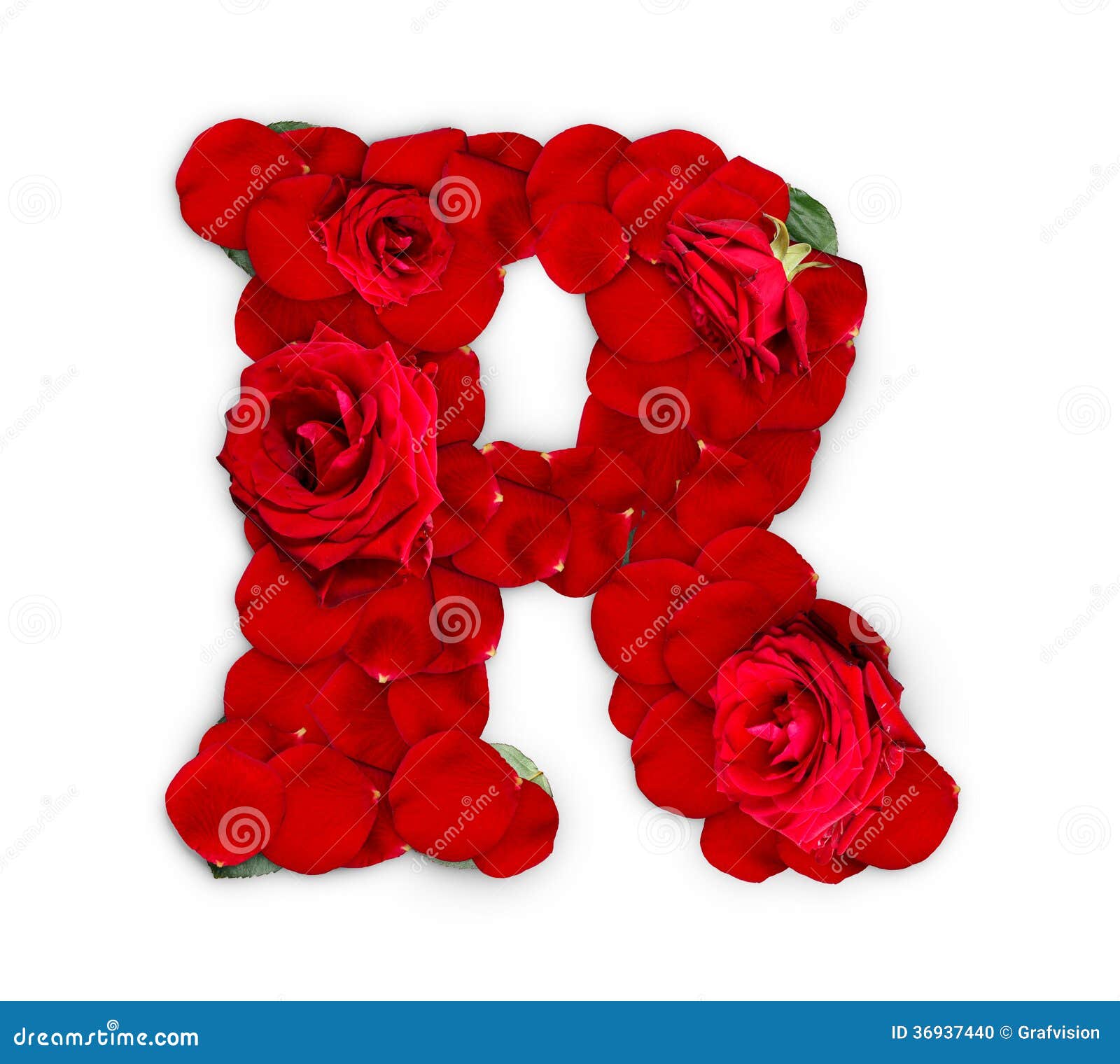 Lettre R photo stock. Image du rose, estampé, blanc, floral - 36937440