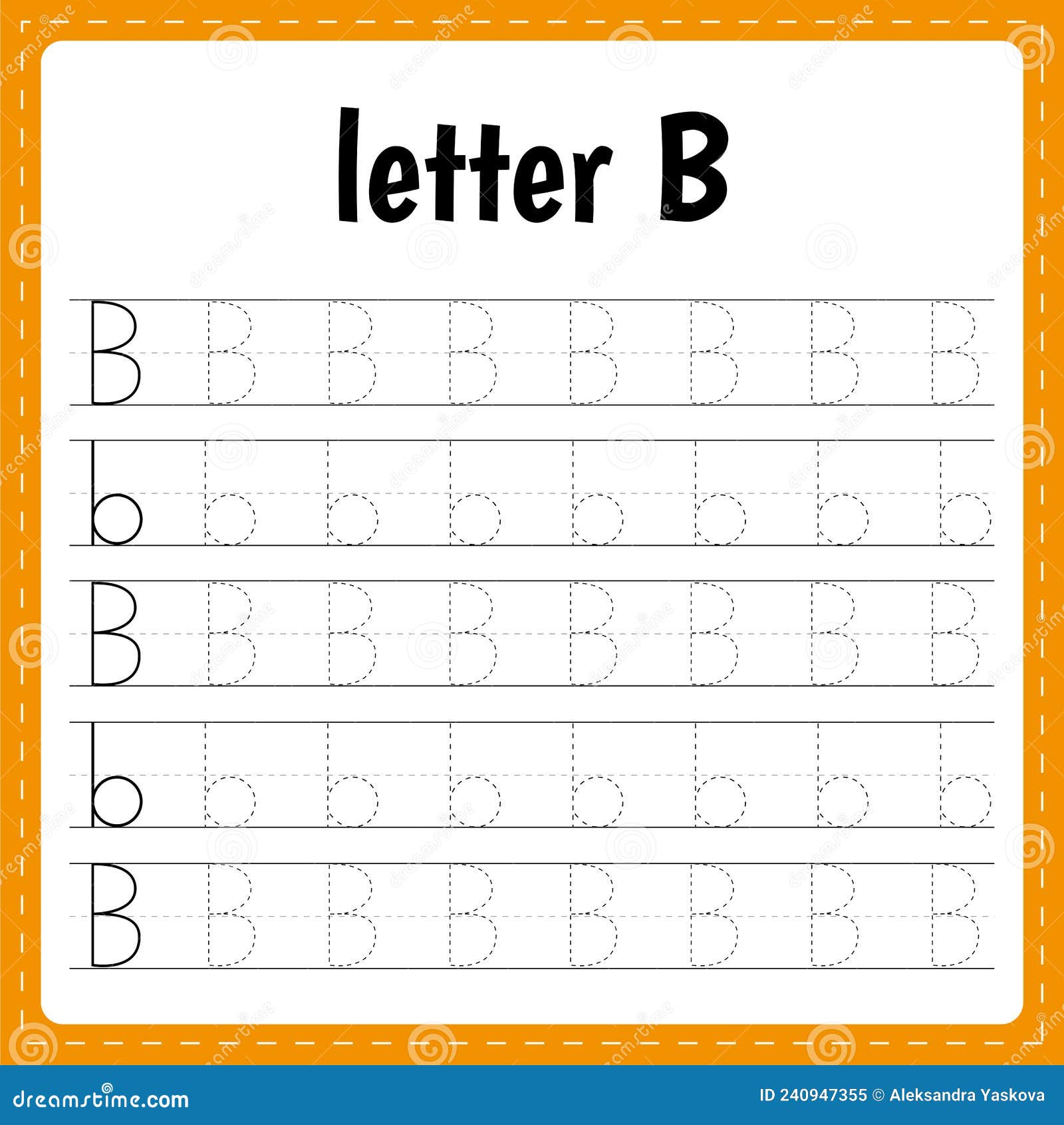 Fiche D écriture Alphabet à Imprimer Lettres D'écriture. Page De Suivi. Fiche Pratique. Apprendre L'alphabet. Lettre B Illustration de Vecteur - Illustration du imprimable, anglais: 240947355