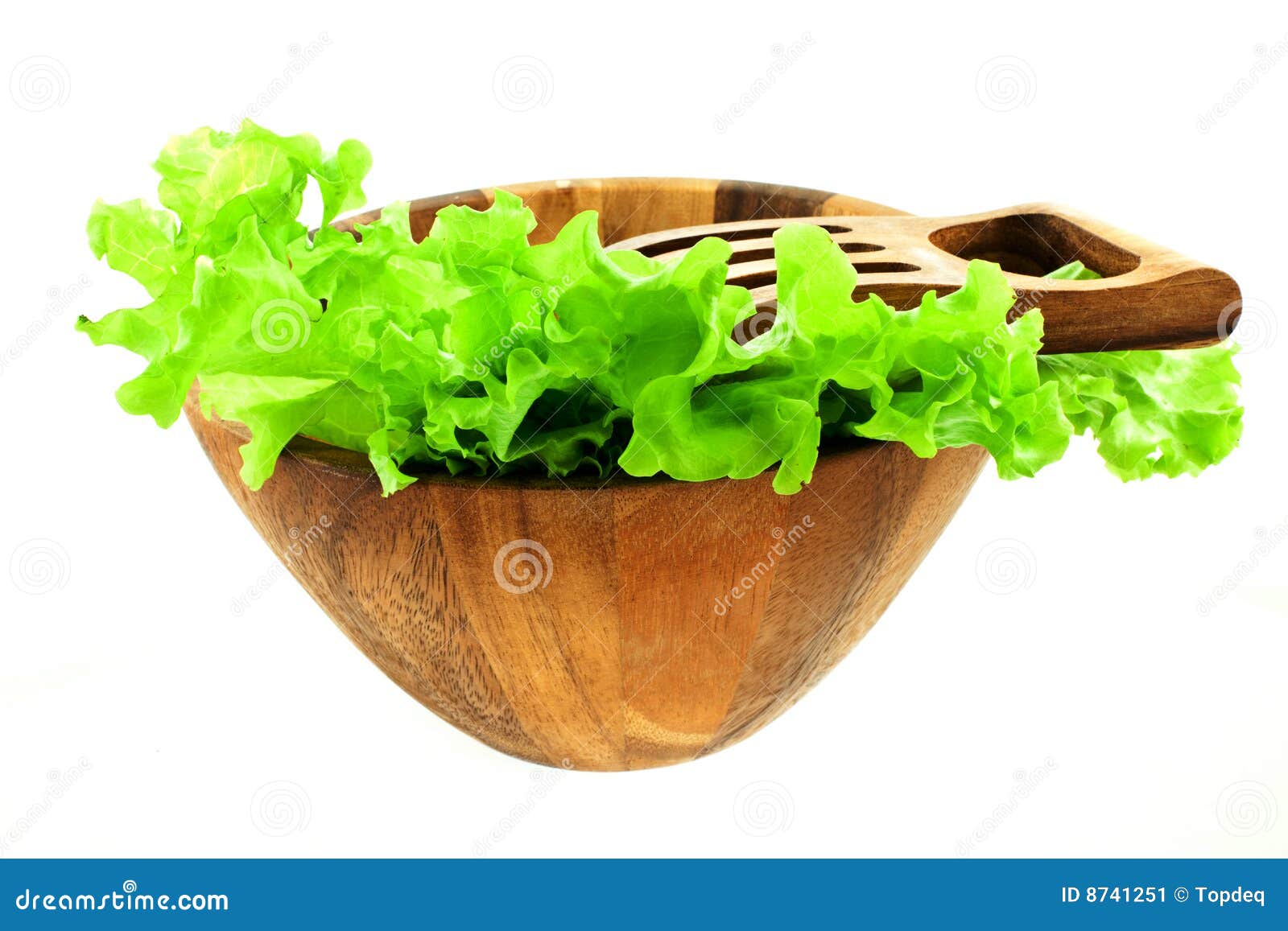 Lettuce Leaves in a Salad Bowl Stock Image Image of green, meal 8741251