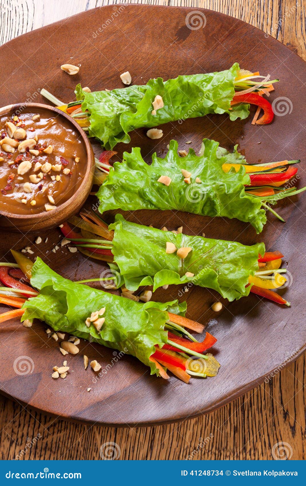 Lettuce wraps stock photo. Image of appetizer, salad 41248734