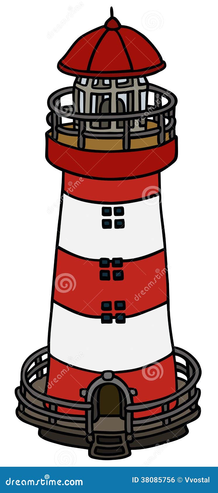 Leuchtturm Vektor Abbildung Illustration Von Meer Leuchtturm