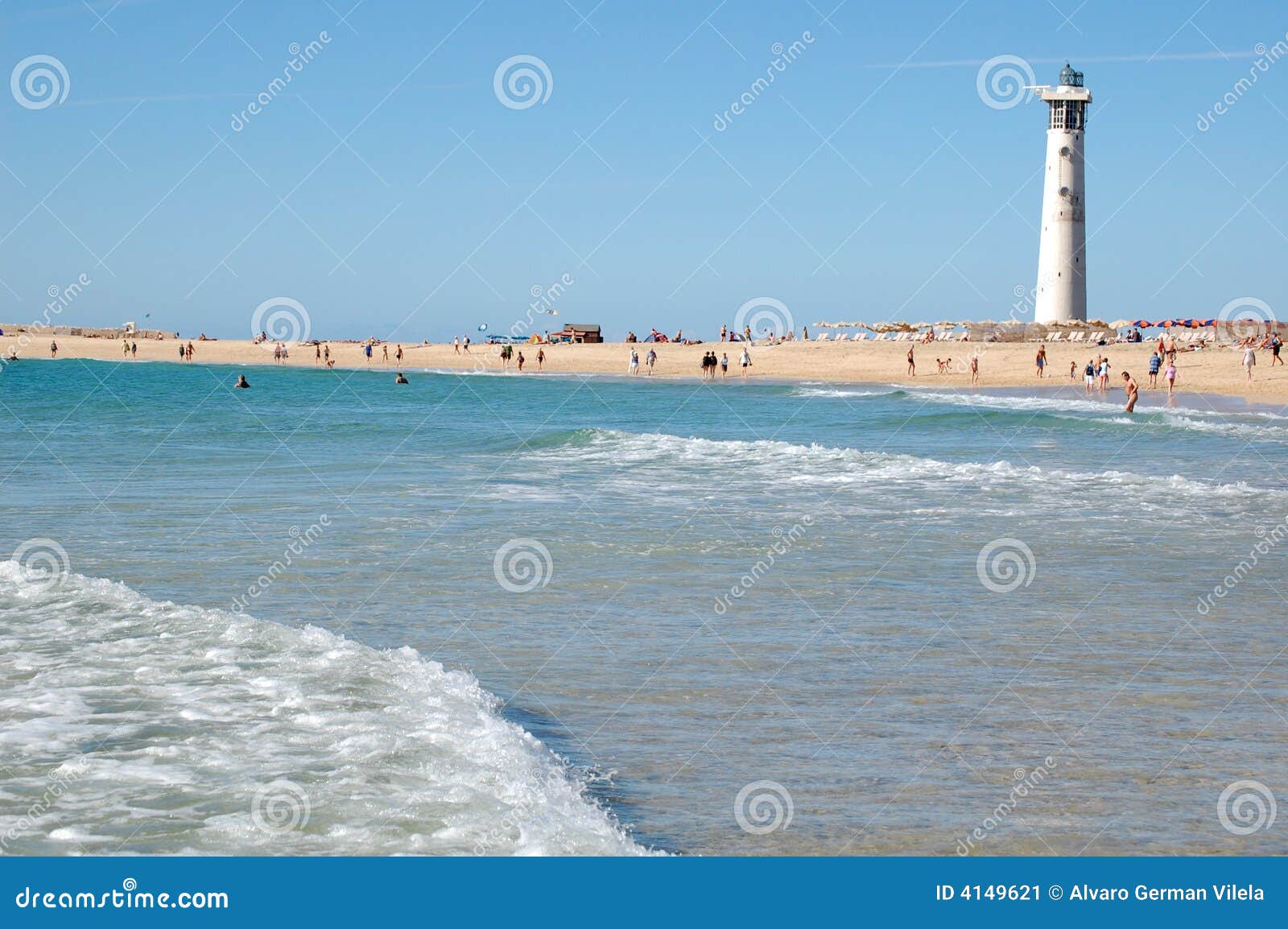 Ein Leuchtturm Jandia Strand. Sapin