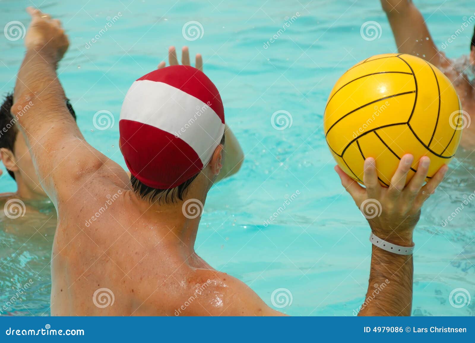 Wasser-Polo-Spieler stockbild. Bild von spiel, sport, fokus - 1199885