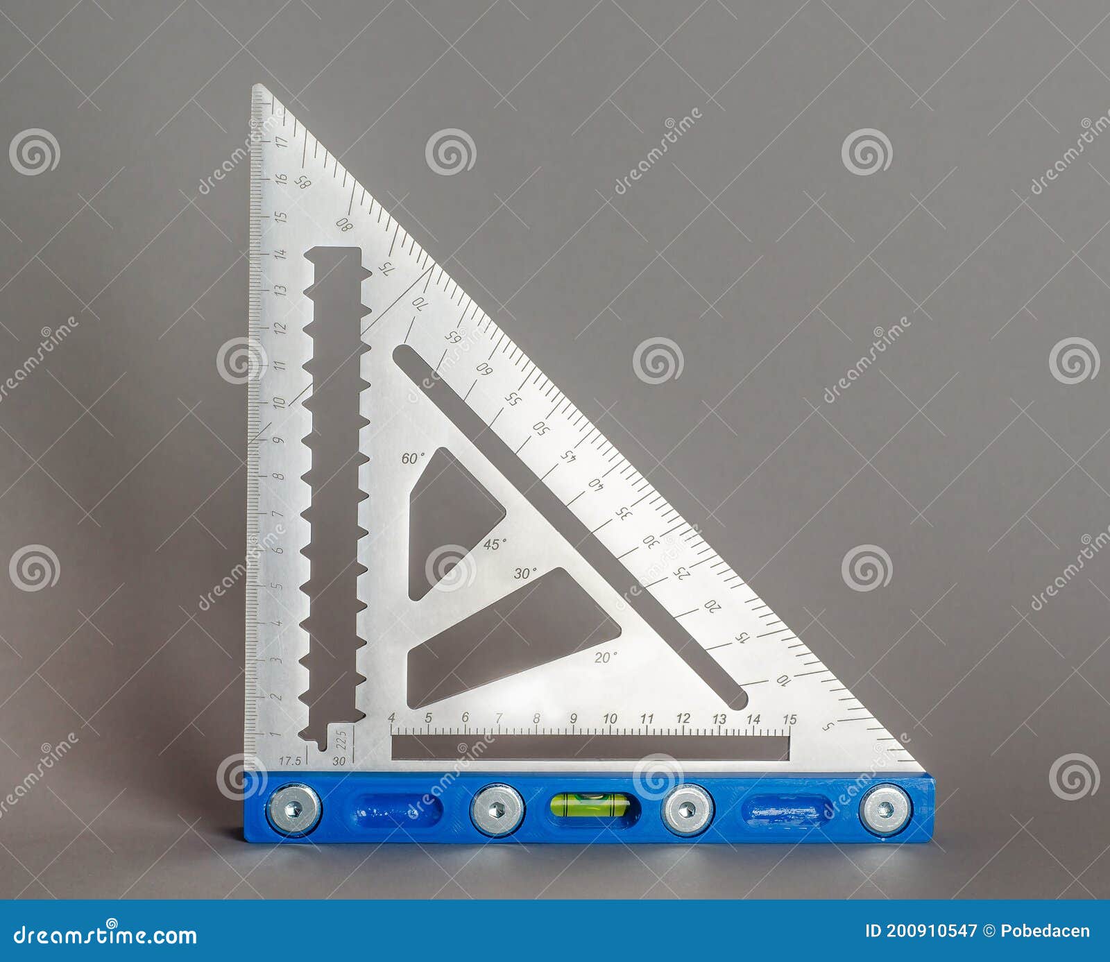 Leveler Tool Triangular Ruler with Level for Repair and