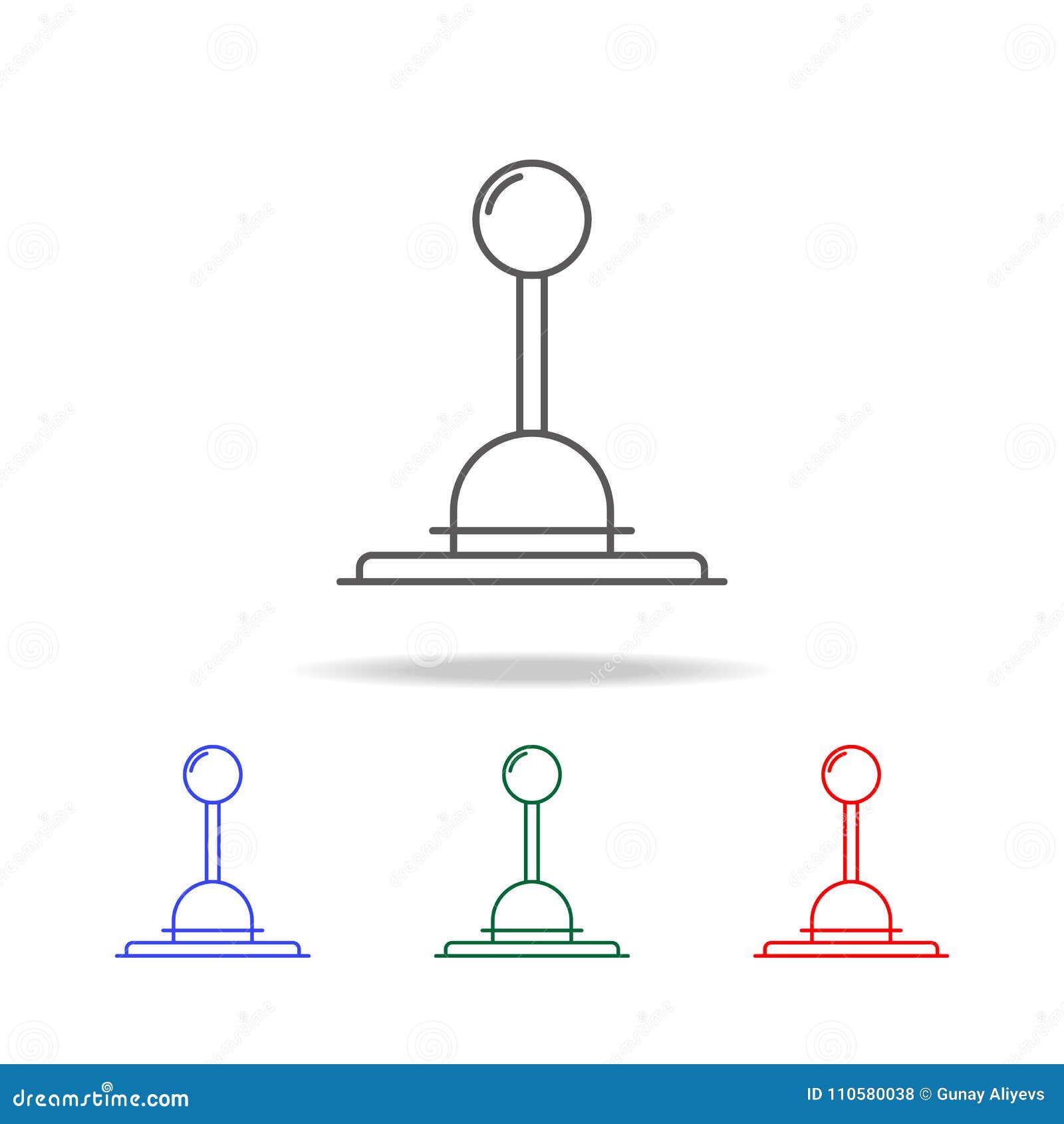 Lever Arm Icon. Elements in Multi Colored Icons for Mobile Concept and