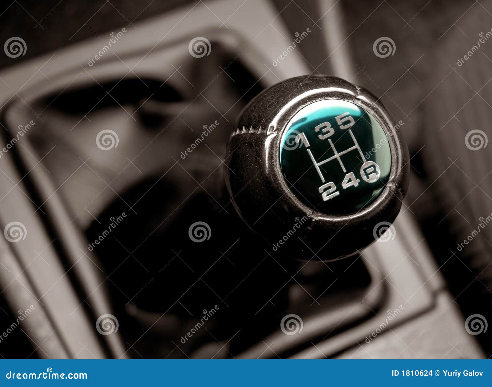 Lever of Switching of Transmissions an Auto Stock Photo Image of