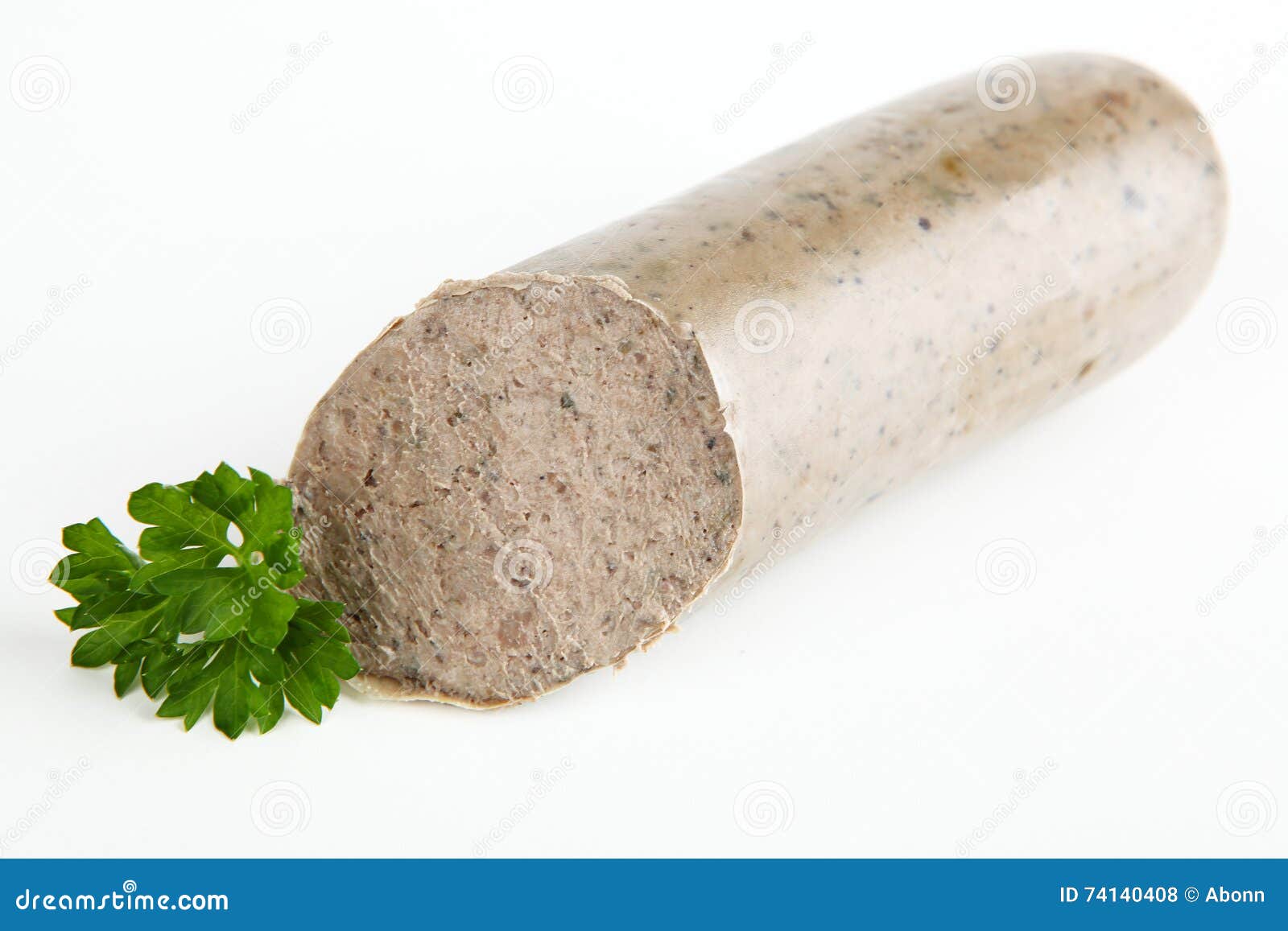 Leverkorv arkivfoto. Bild av vitt, korv, lever, isolerat 74140408