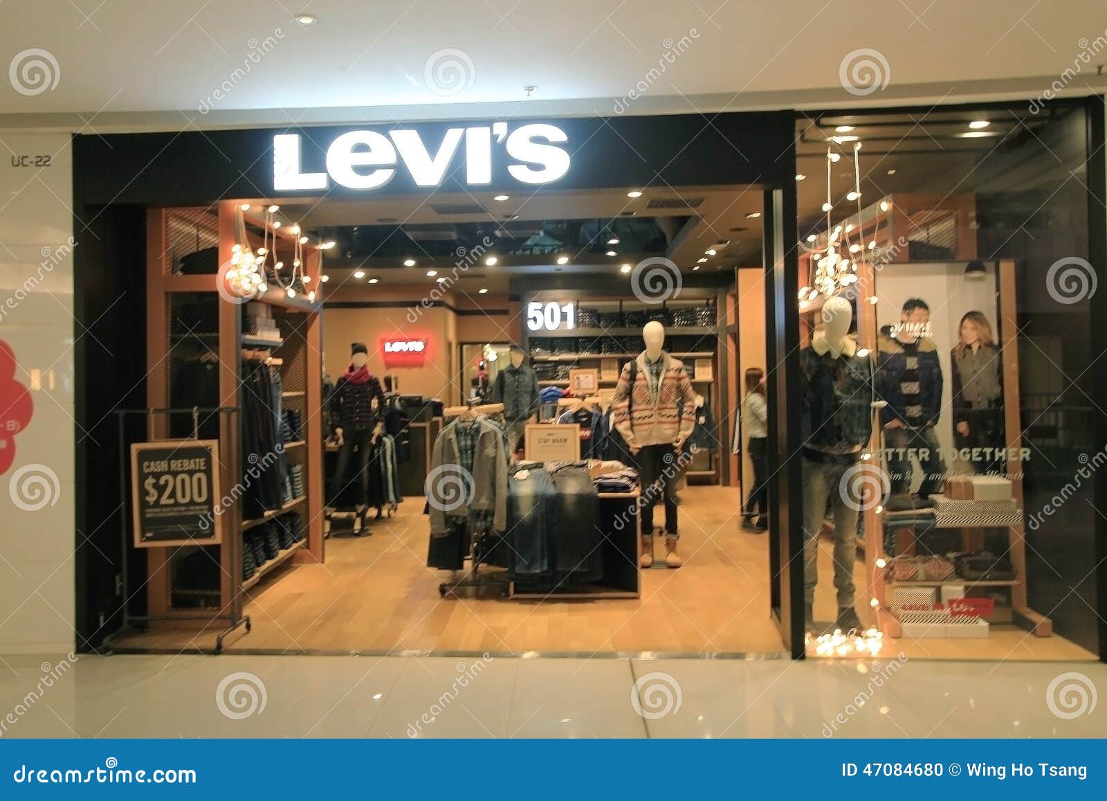 Levi s shop in hong kong editorial 
