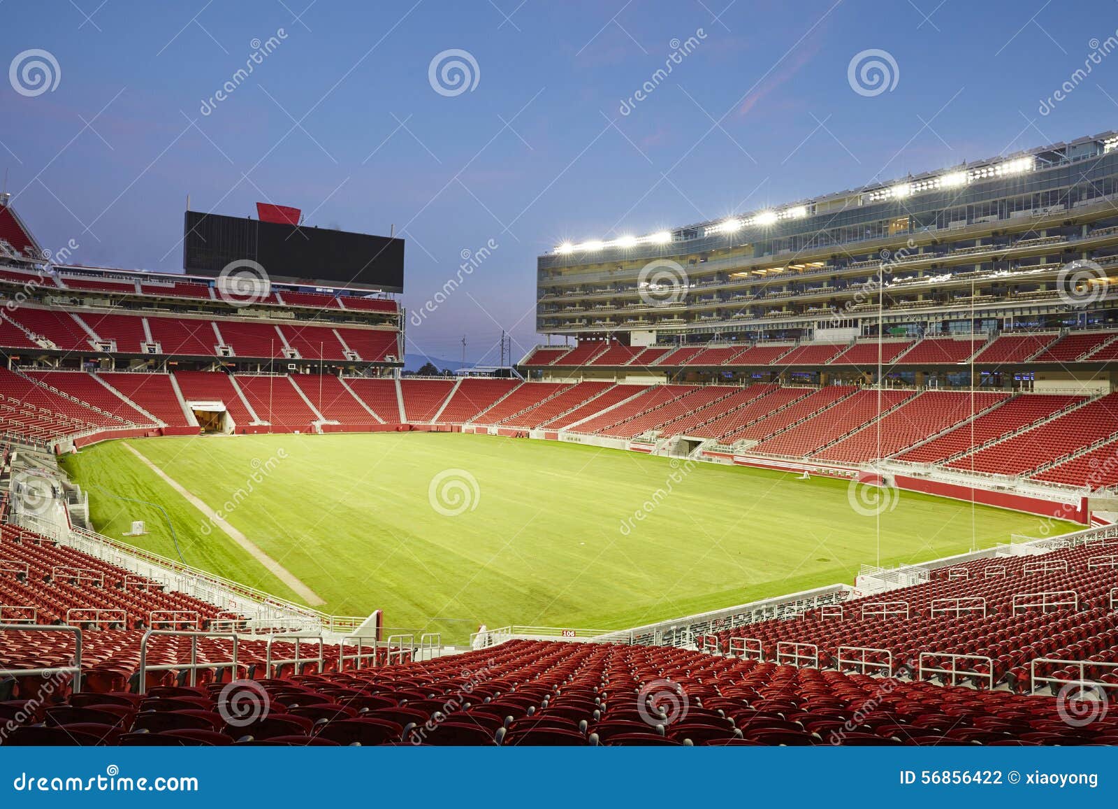 LEVI S Stadium, night view editorial photography. Image of night - 56856422