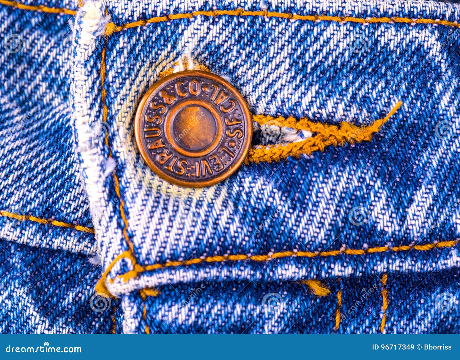 Levi Strauss metal button editorial stock image. Image of color - 96717349