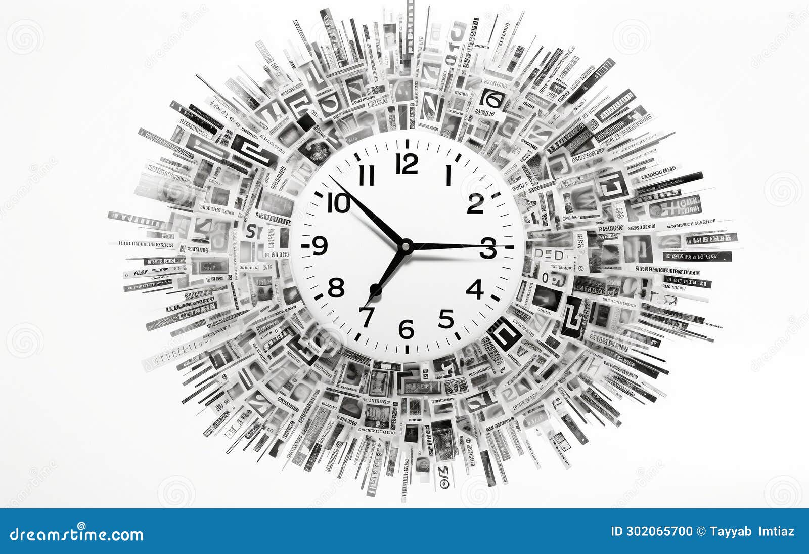 lexical wall clock  on transparent background.