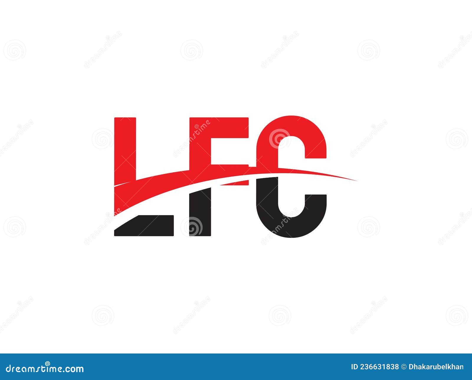 LFC Letter Initial Logo Design Stock Vector - Illustration of alphabet